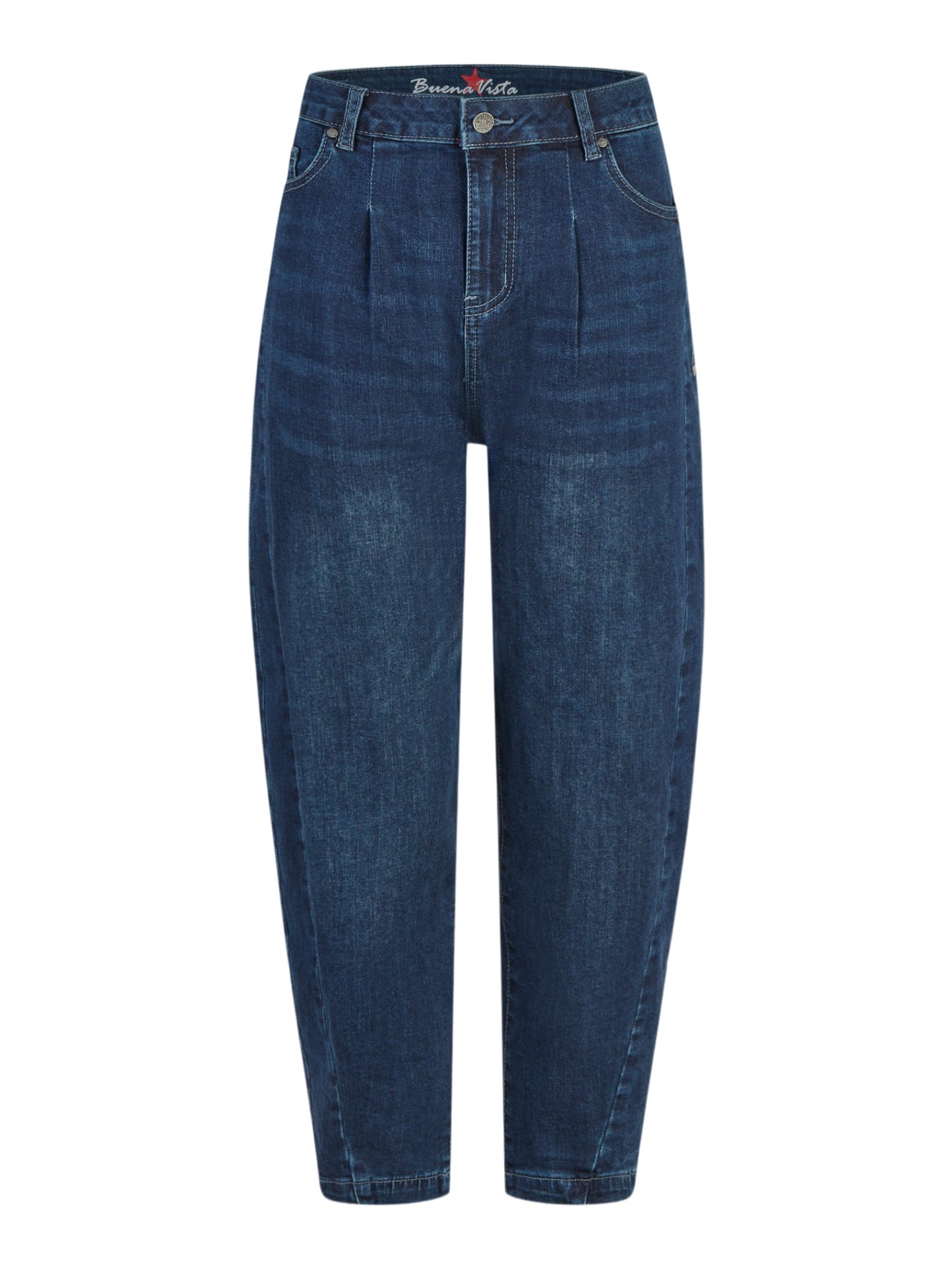 Buena Vista Stoffhose blau, Casual, Baumwolle, Unifarben, Regular Fit, Mittel