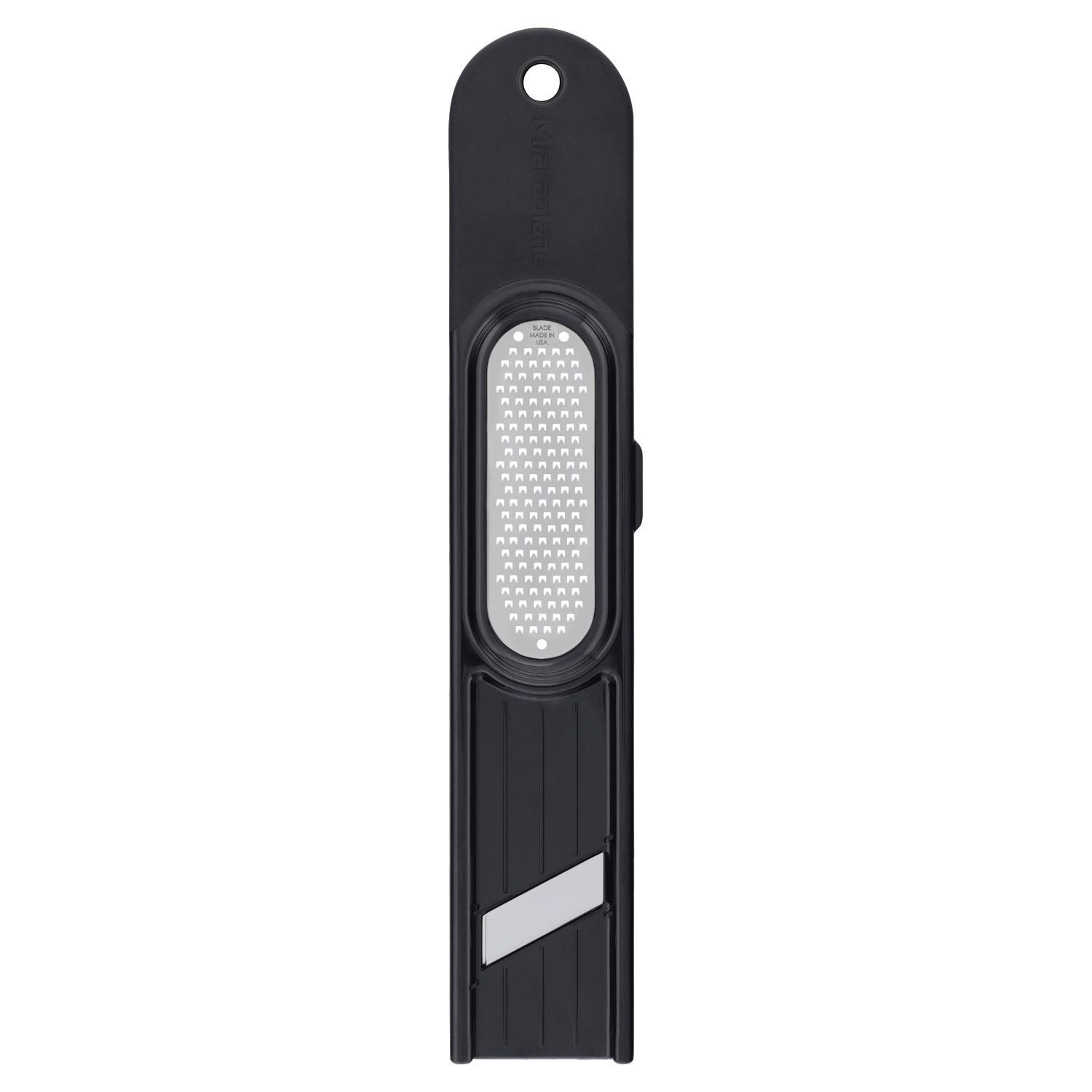 Microplane Ingwerreibe SPECIALTY, L 31 cm, Schwarz, Edelstahl, Edelstahl, Kunststoff, (1-St)