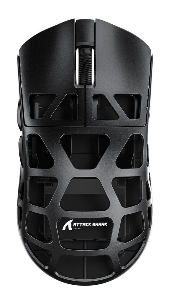 ATTACK SHARK R3 Kabellose Gaming-Maus aus Magnesiumlegierung, 8kHz, 48g Gaming-Maus (2.4G, Bluetooth, USB-C, 26000 dpi, PAW3395-Sensor,46g,8000hz,Magnesiumlegierung)