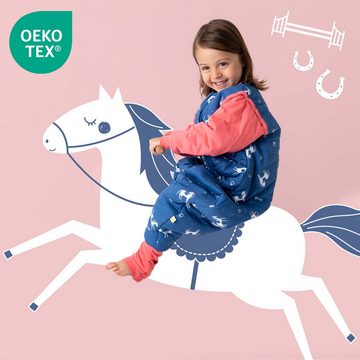 Schlummersack Kinderschlafsack, Schlafsack mit Füßen und umklappbaren Bündchen, 3.5 Tog OEKO-TEX