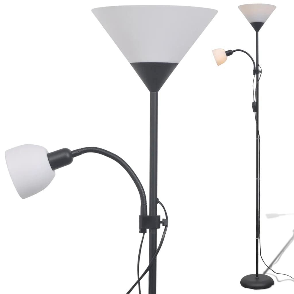 vidaXL Deckenleuchte Stehlampe Schwarz günstig online kaufen