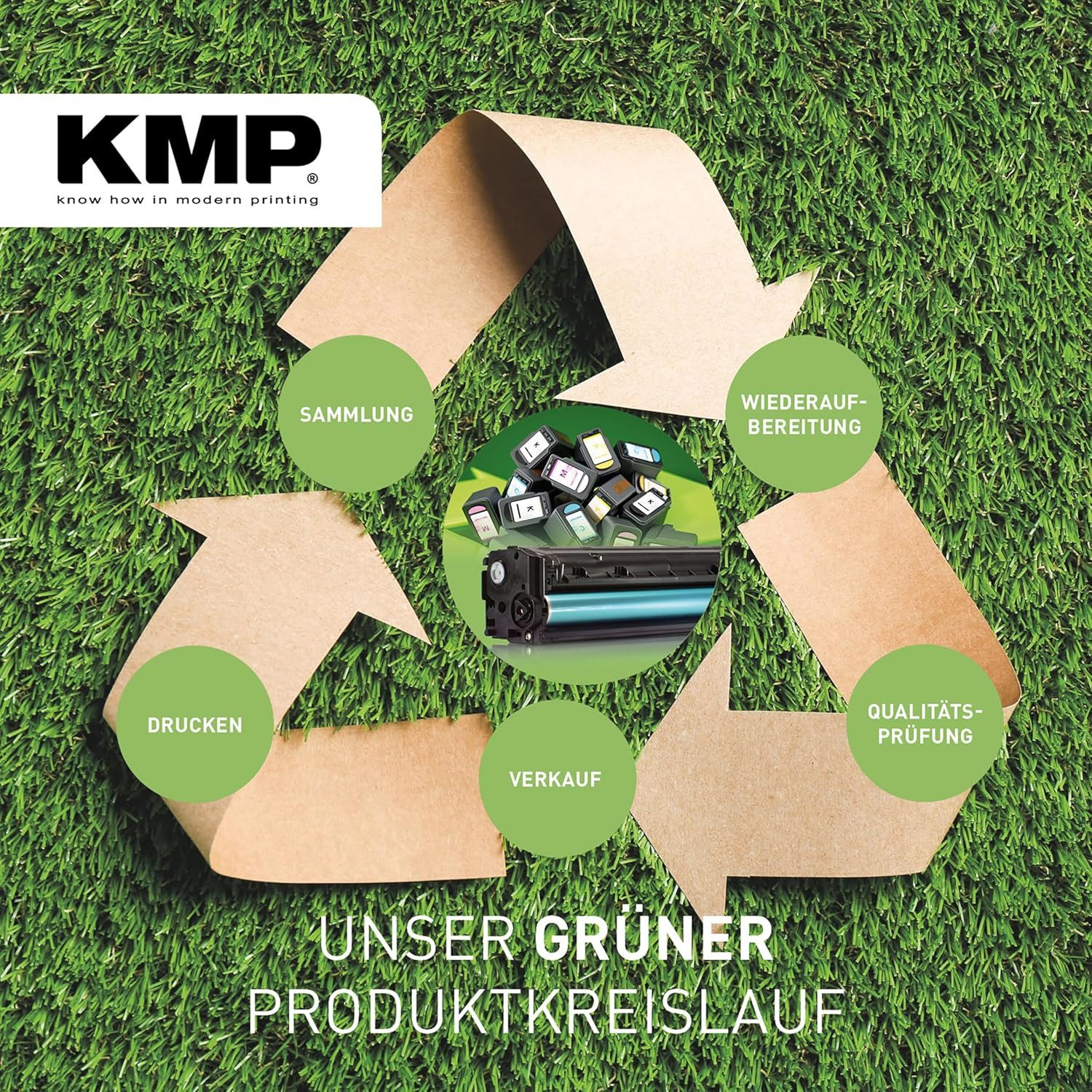 KMP Tonerkartusche TN-130M Magenta für Brother DCP HL MFC Serie, (Einzelartikel, 1-St., kompatible wiederaufbereitete Kartusche), 1.500 Seiten bei 5 % Deckung, ISO 19798, DIN 33870, 3 Jahre Garantie