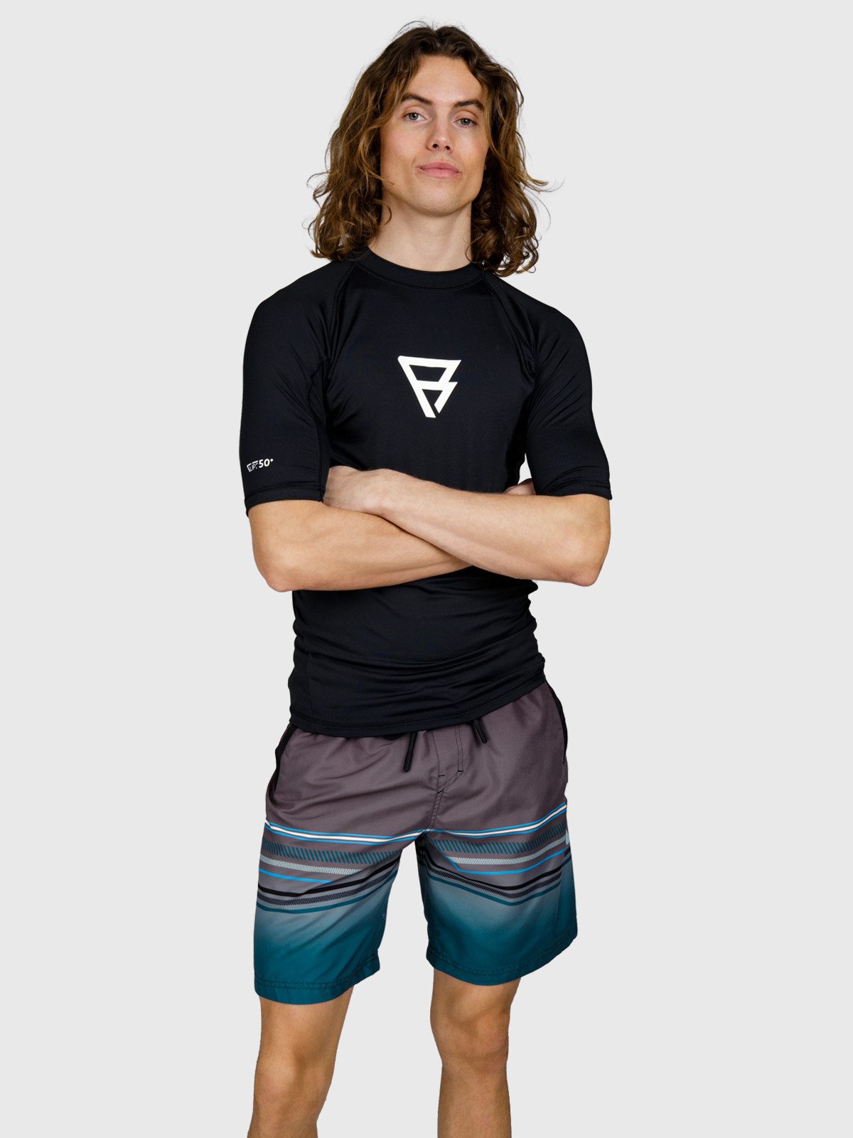 Brunotti T-Shirt Waveguard Men Rashguard Black