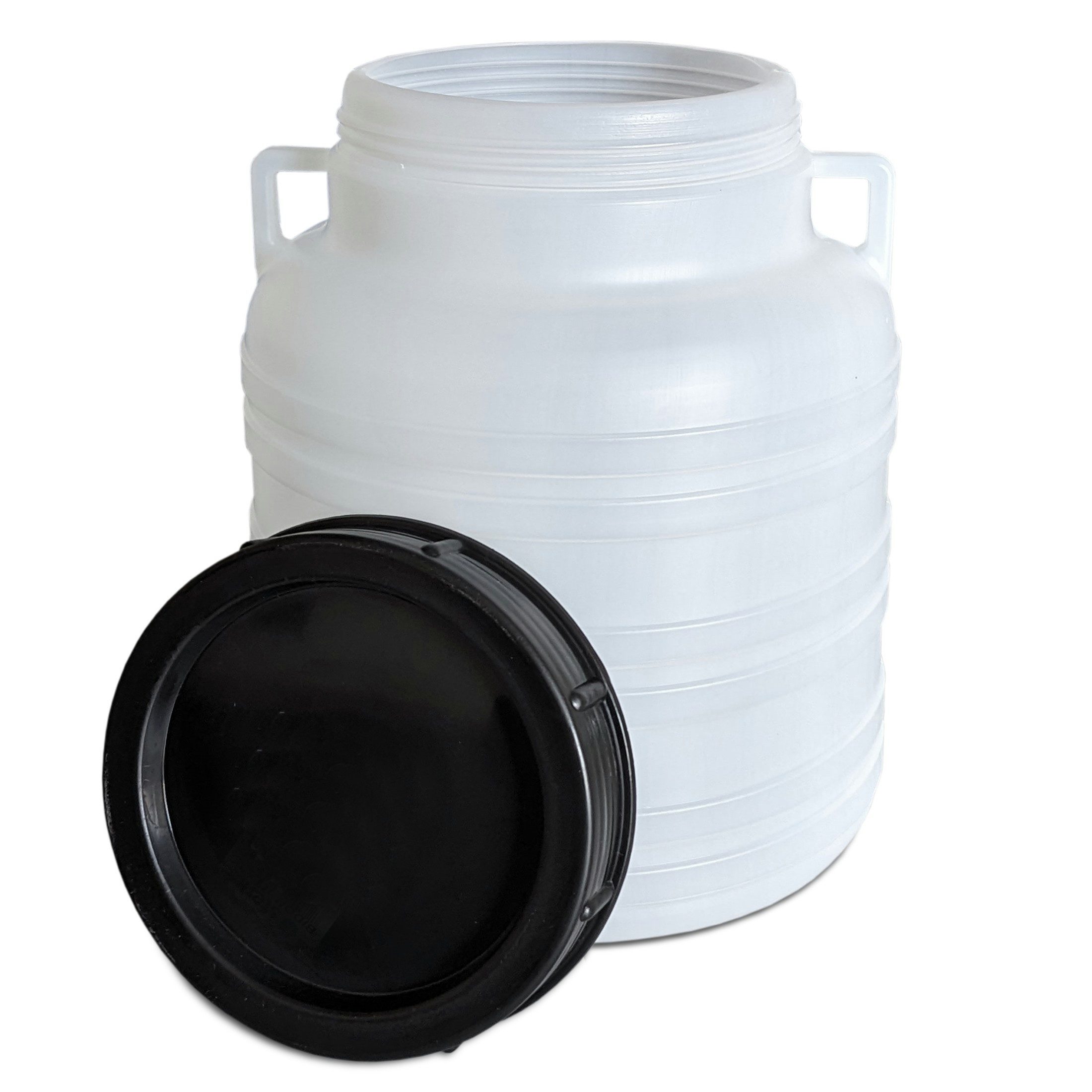 Plasteo Regentonne Weithalsfass Lebensmittelecht BPA-Frei Sauerkrautfass BPA-Frei, 10 l, BPA-Frei