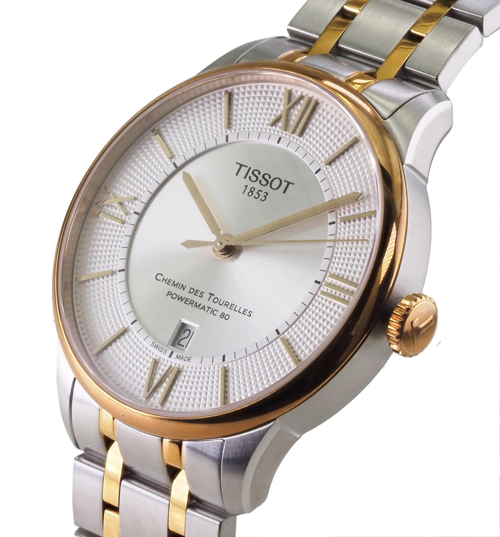 Tissot Automatikuhr schweizer Herren Uhr 42 mm Ø T0994072203802 Chemin Des Tourelles Chemin Des Tourelles, Saphirglas, Glasboden, 80 Std. Gangreserve