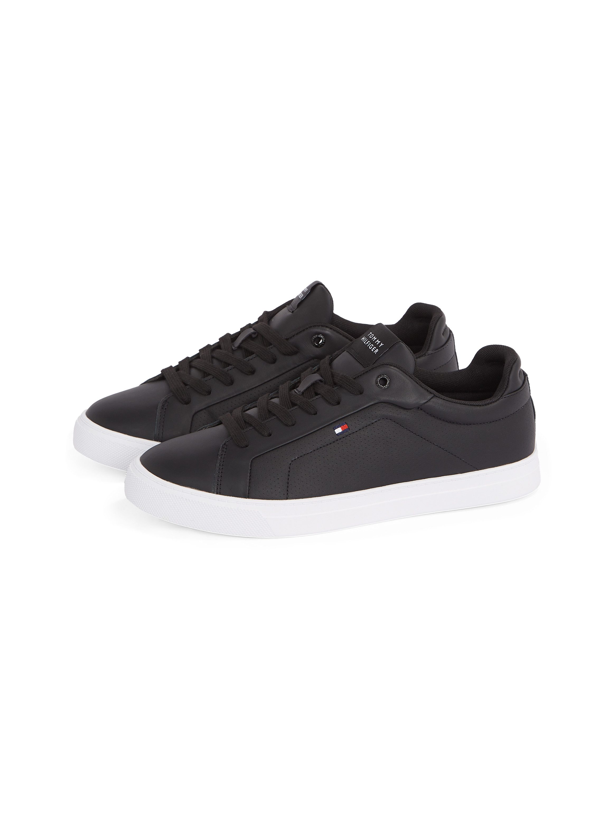 Tommy Hilfiger ICON COURT PINPERF LTH Sneaker, Freizeitschuh, Halbschuh, Sc günstig online kaufen