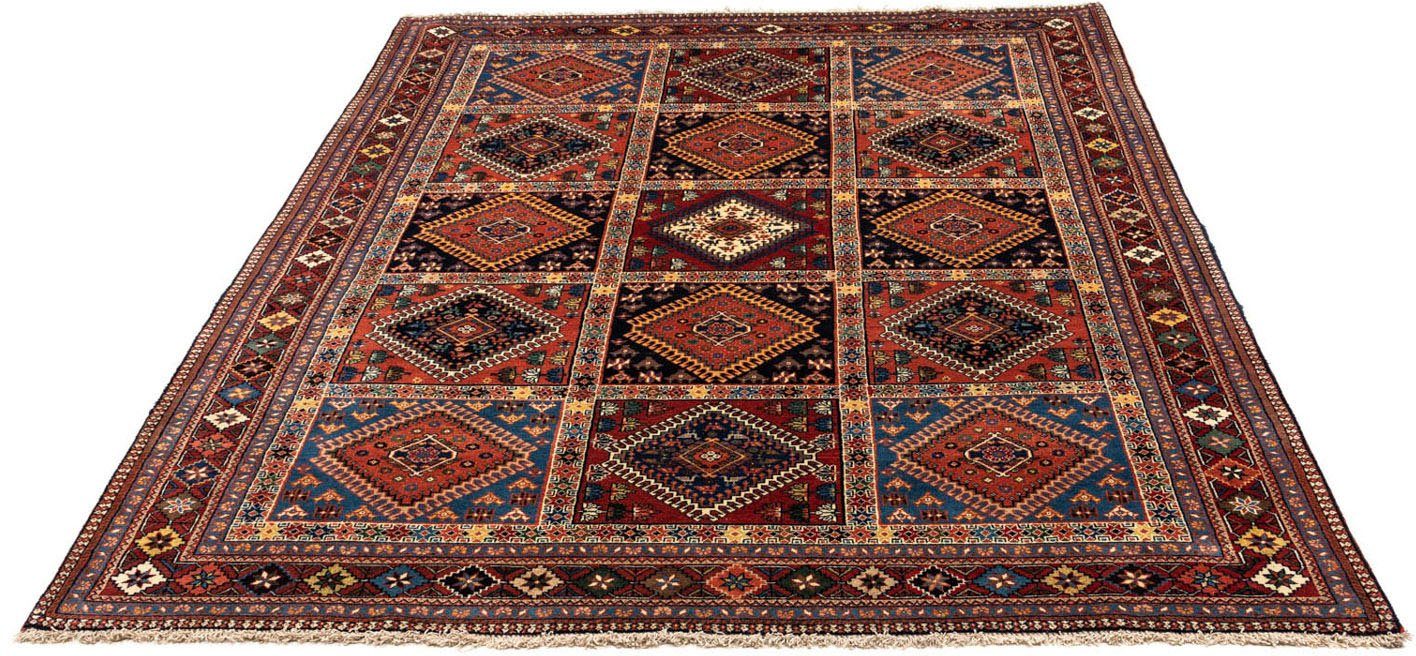 Wollteppich Yalameh Medaillon Rosso scuro 148 x 59 cm, morgenland, rechteckig, Höhe: 10 mm, Handgeknüpft