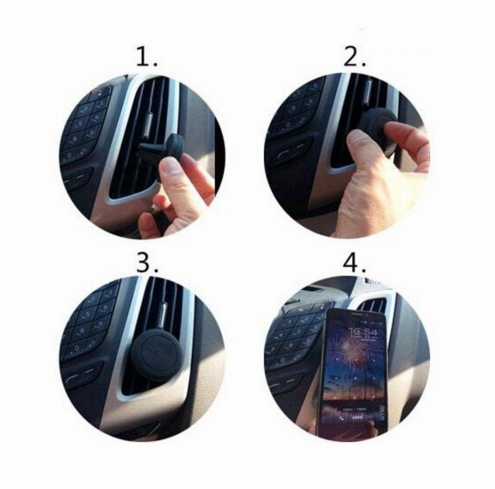 KS-Trade Autohalterung Für Asus ROG Phone 5s CD Schlitz Halterung Für Asus  ROG Phone 5s Autohalterung KFZ-Halter Radio Handy Halterung 360°