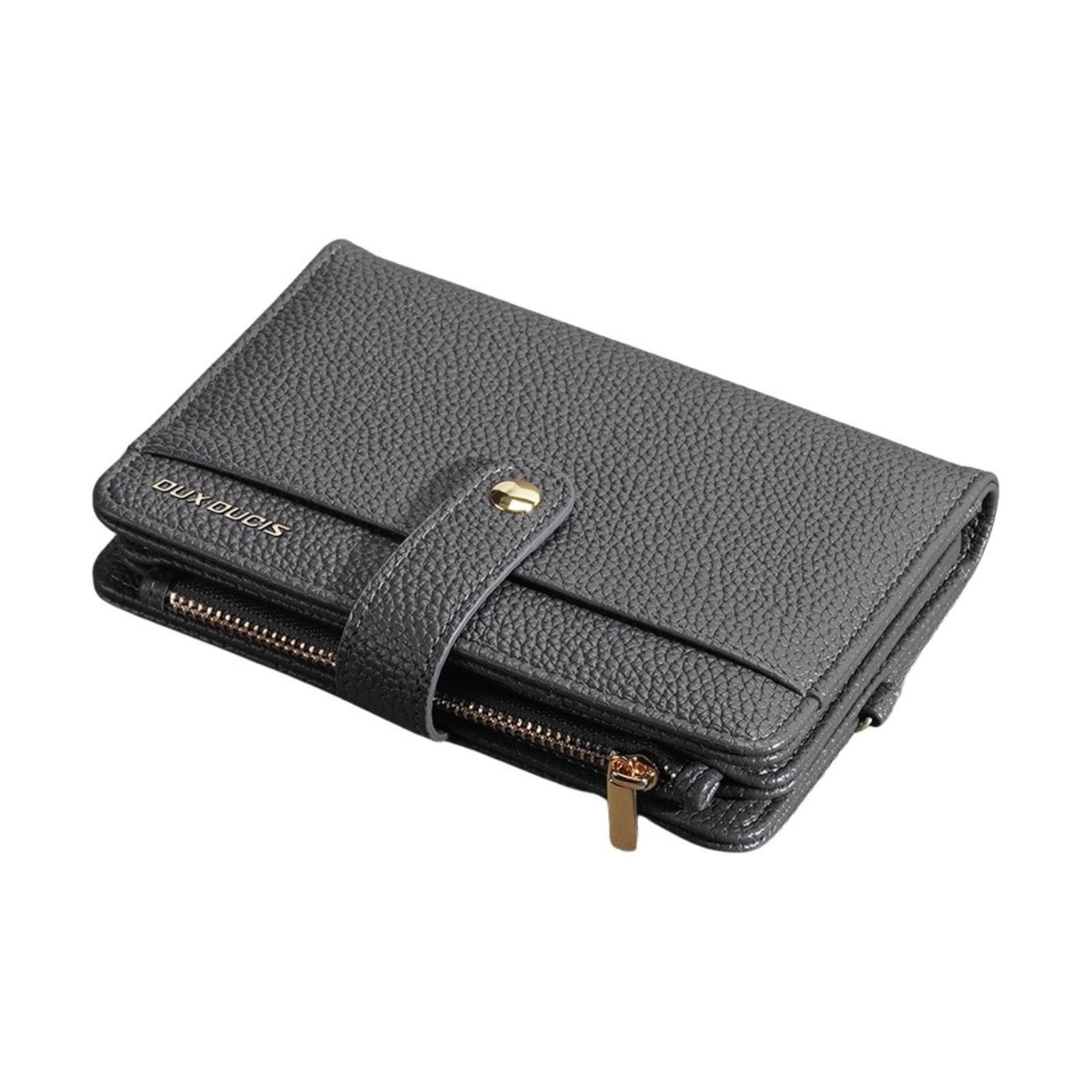 Dux Ducis Brieftasche Reisebeutel – RFID-Blocker Passhülle mit Schulterband & Fächern