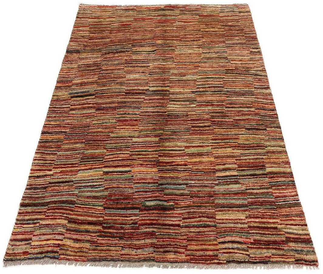 Wollteppich Streifen Multicolore 178 x 114 cm, morgenland, rechteckig, Höhe: 8 mm, Handgeknüpft | Kurzflor-Teppiche