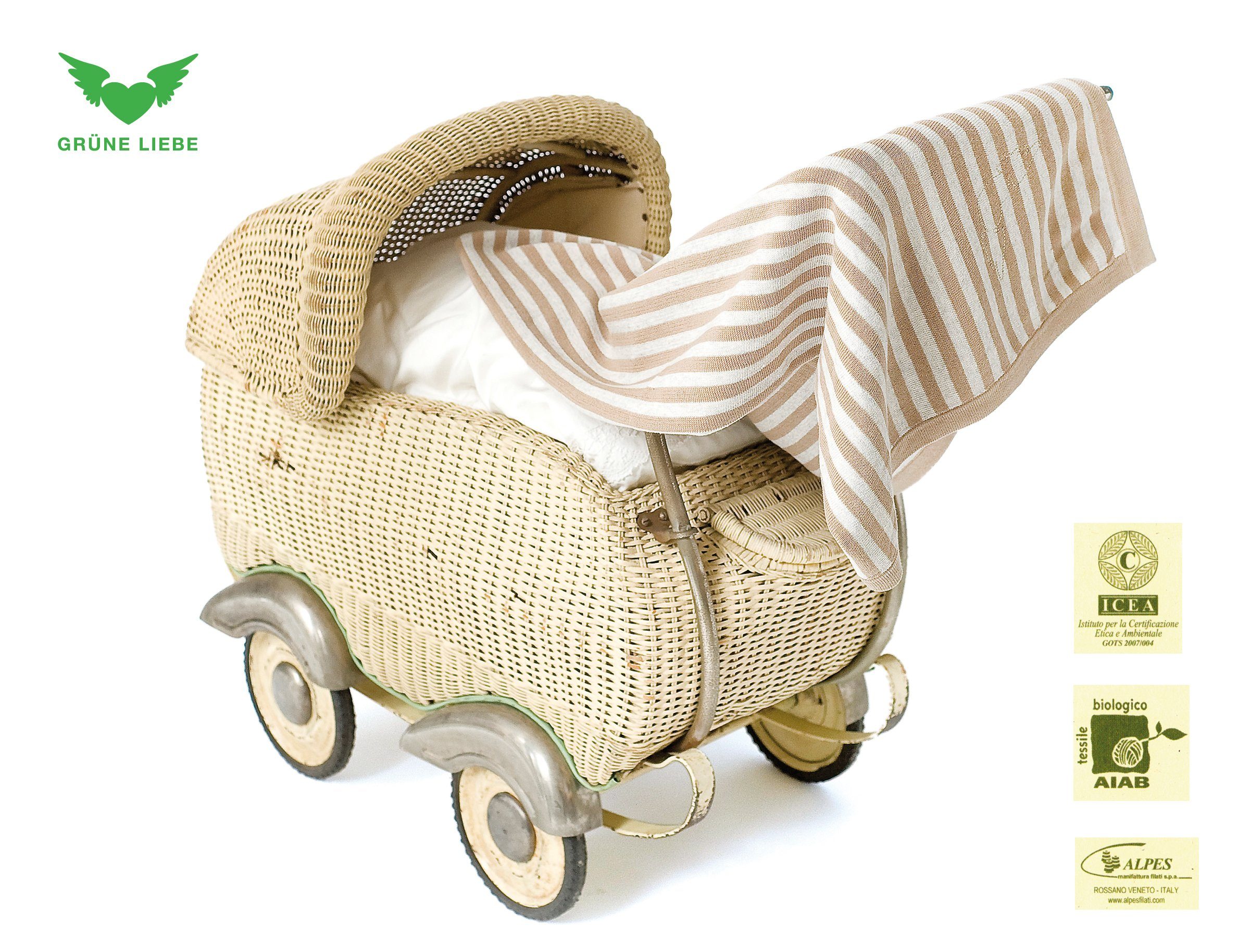 petit amour Strickkleid Baby- & Kleinkindermode SVANTJE Langarm Biobaumwolle (1-tlg) Aus Liebe zu den Kleinsten designed: 100% Biobaumwolle, gestreift