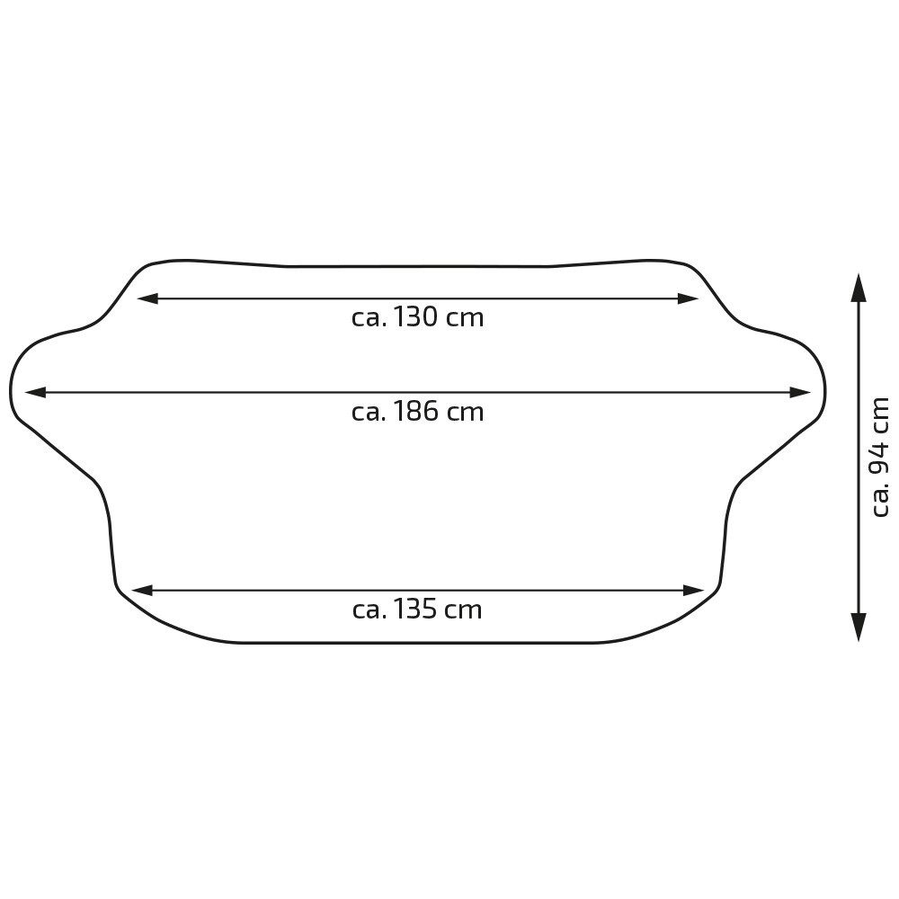 alca windshield cover, windshield cover, 186x94 cm, water-resistant, 186 x 0.5 cm, (1-pc)
