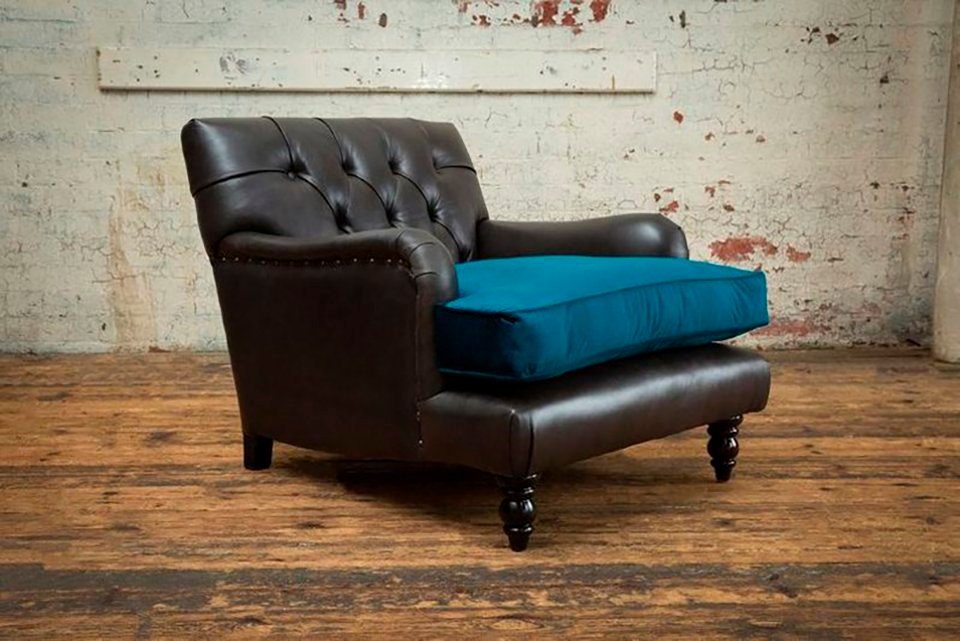 1 Chesterfield Design Sessel JVmoebel Sitzer Chesterfield-Sessel,