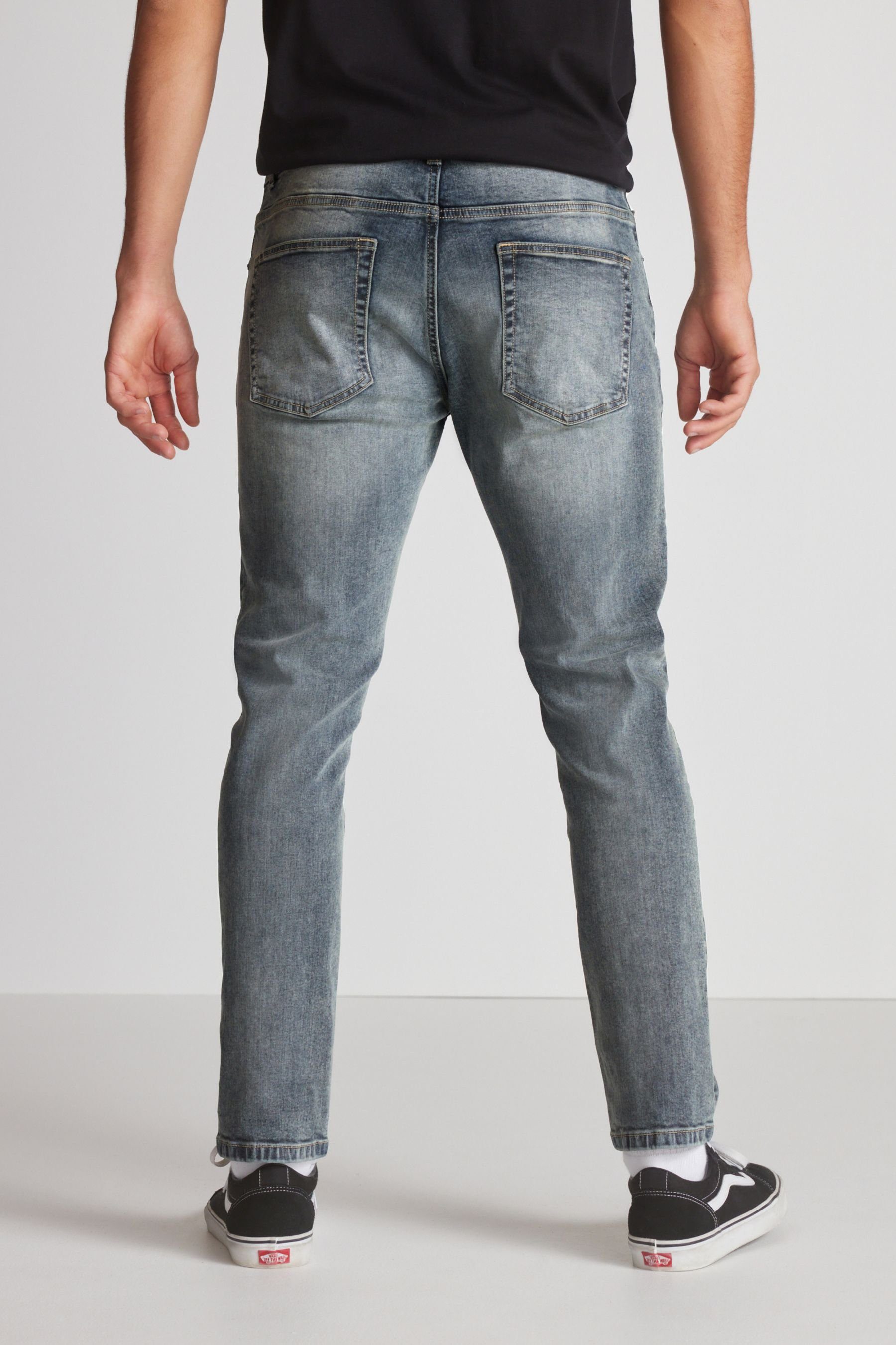 Slim (1-tlg) Stretch mit Essential Fit Jeans Vintage Next Slim-fit-Jeans Grey