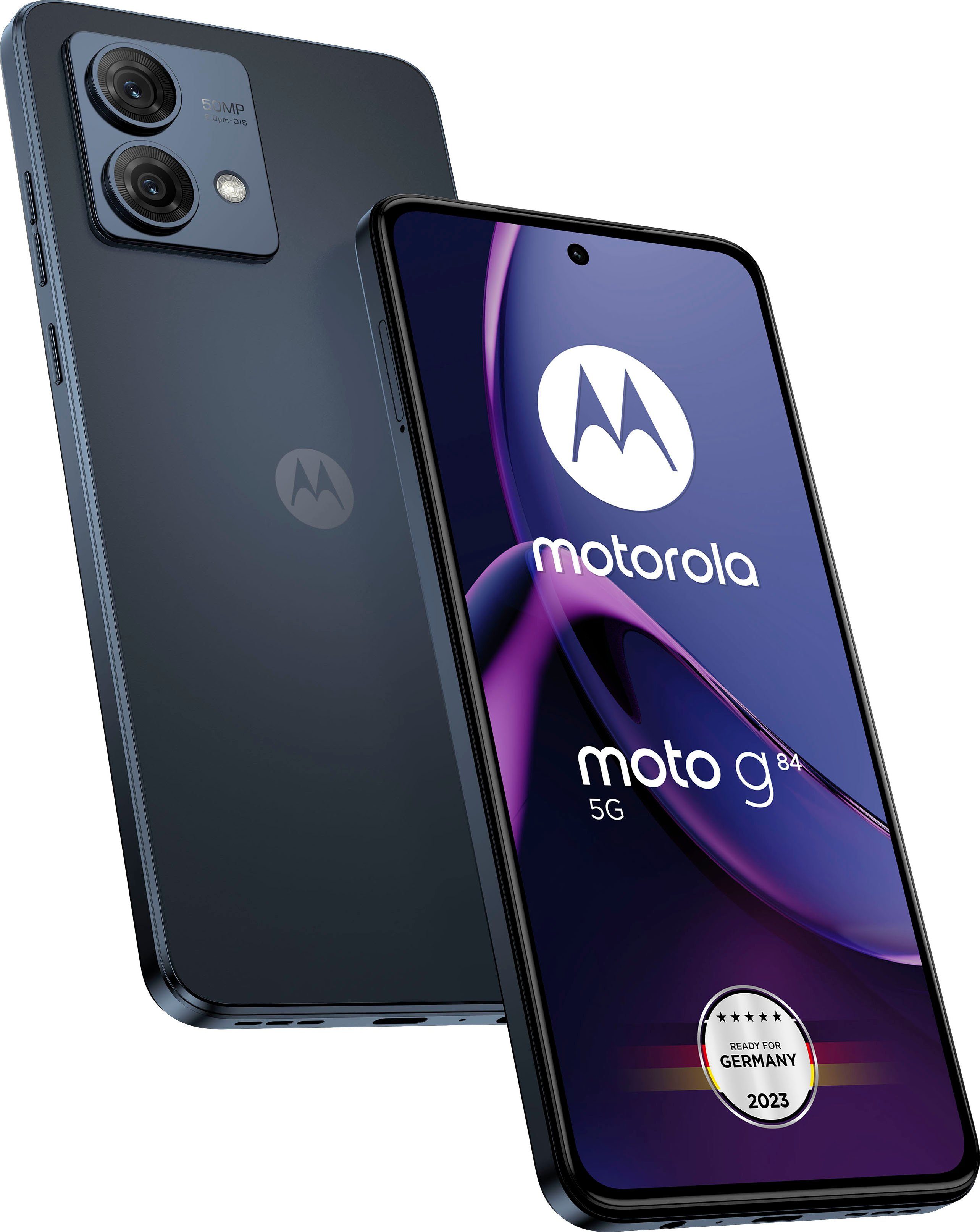 Motorola g84 Smartphone (16,64 cm/6,55 Zoll, 50 MP Kamera) Midnight Blau
