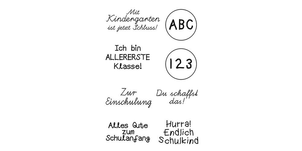 efco Stempel Einschulung, 8 Teile