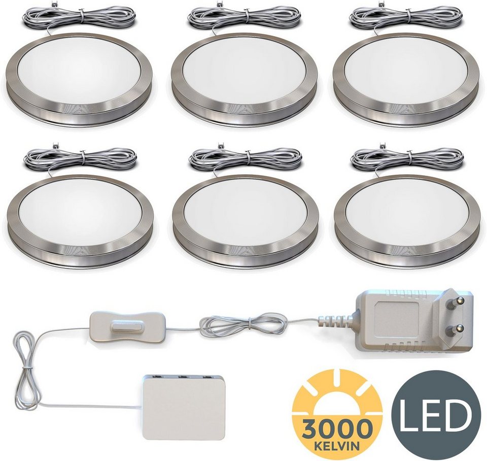 Unterbauleuchte LED 230V Lichtleiste Küche Lampe Schrank-Leuchte mi Euro-Stecker