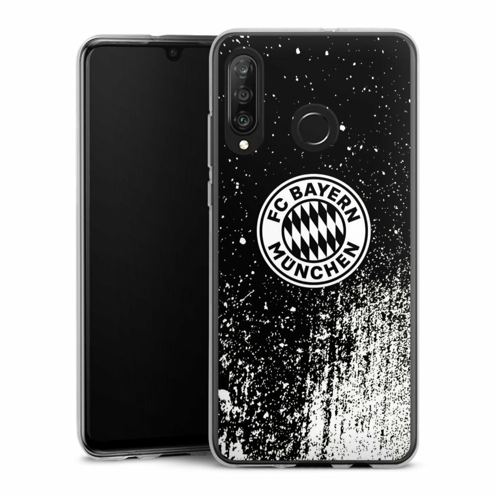 Handyhülle FC Bayern München Offizielles Lizenzprodukt FCB Splatter Schwarz - FCB