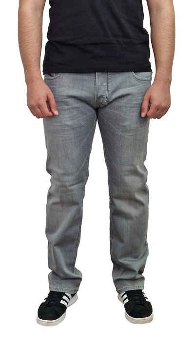 Diesel 5-Pocket-Jeans Diesel Herren Jeans LARKEE RB008 Basic, Grau, Uni, Regular Straight, Stretch