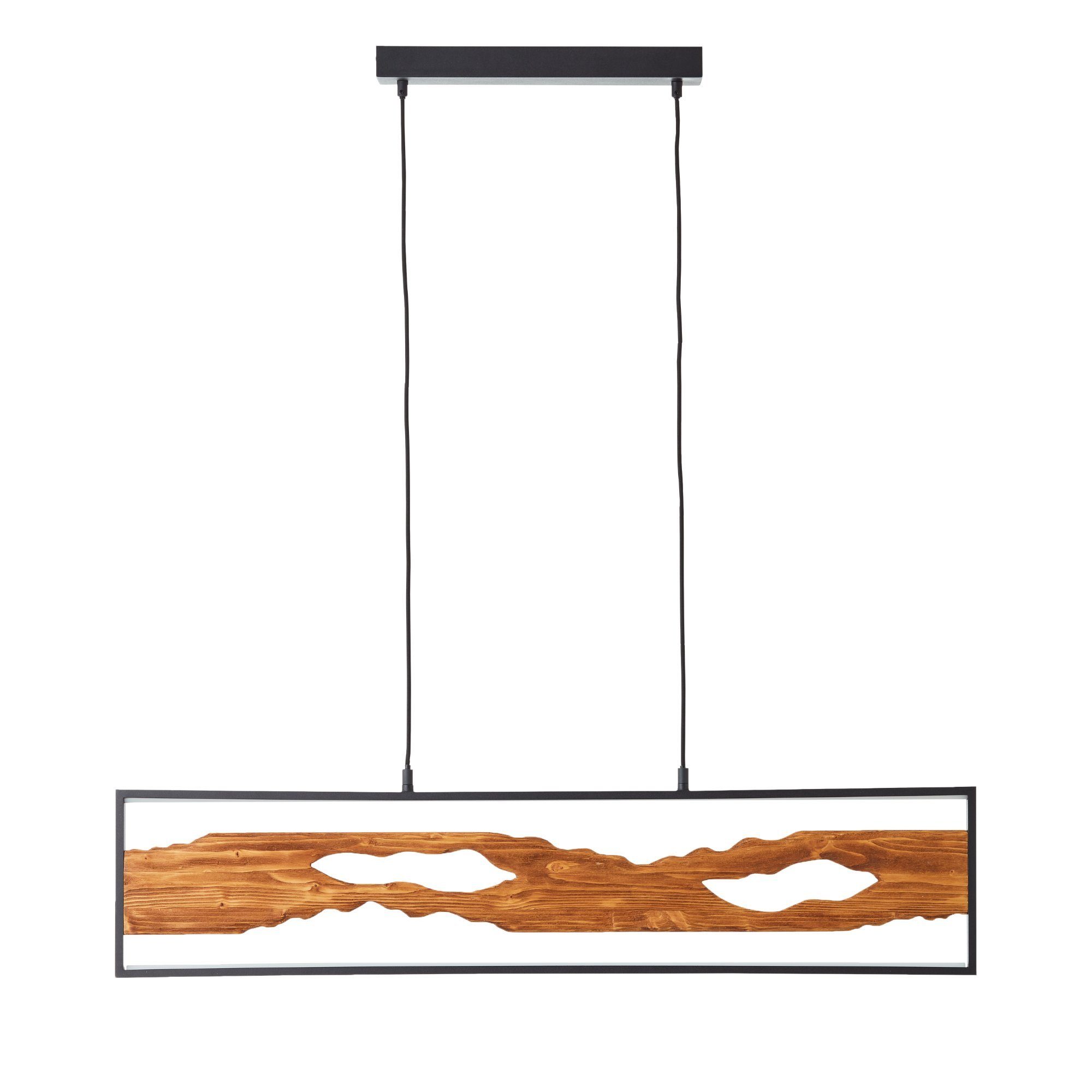 Brilliant Pendelleuchte Chaumont, Chaumont LED Pendelleuchte 100cm schwarz/holz