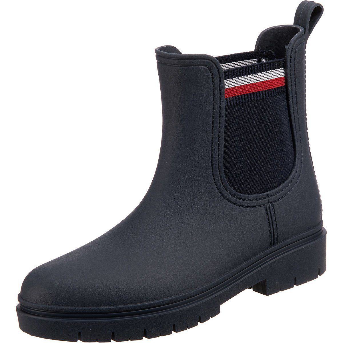 Tommy Hilfiger »RAIN BOOT ANKLE ELASTIC« Chelseaboots mit Streifen im  Stretcheinsatz