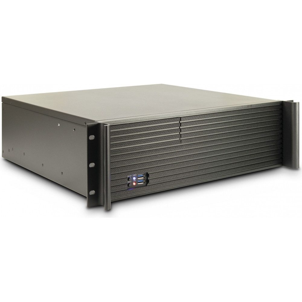 Inter-Tech PC-Gehäuse 88887332 3U-K-340L 19 Rack Server Gehäuse Stahlrahmen
