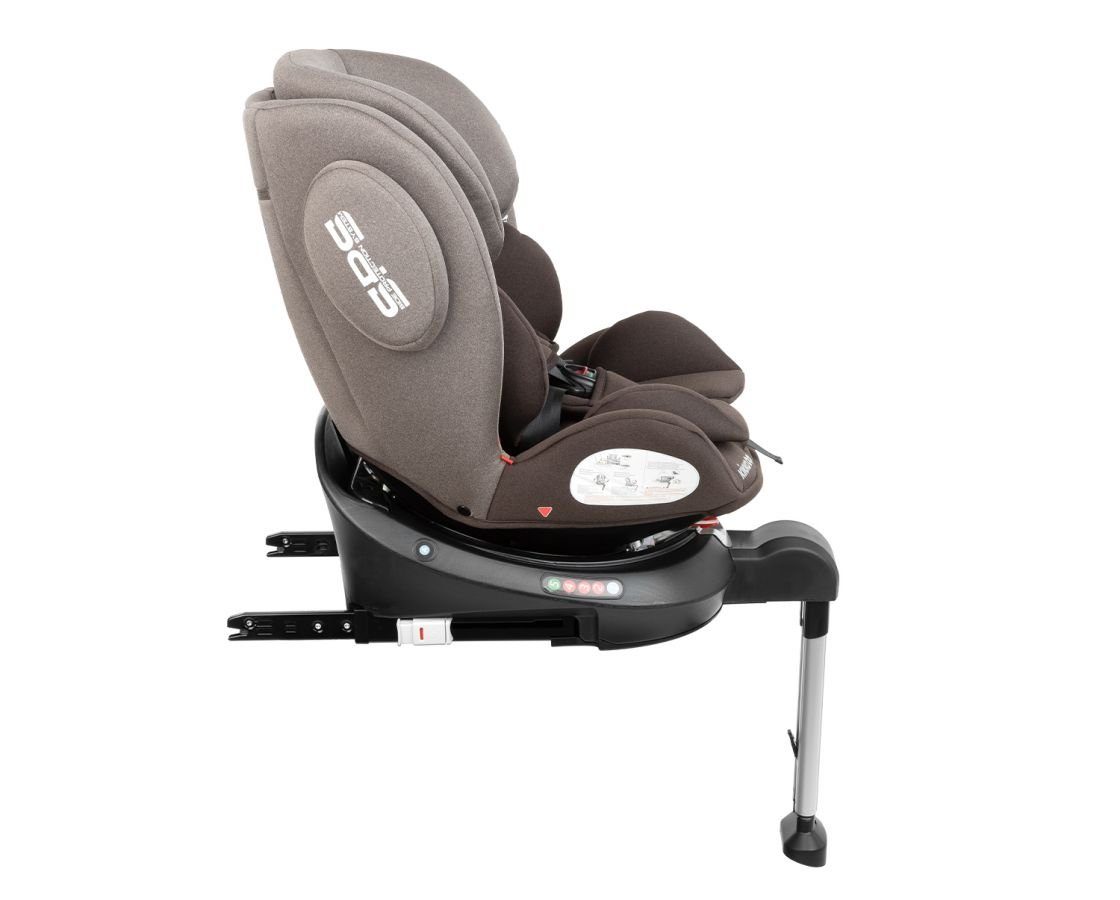 Kikkaboo Autokindersitz Rondo 36 braun Isofix, 0+/1/2/3 Gruppe bis: (0-36 360 Grad kg), Kindersitz Drehung kg,