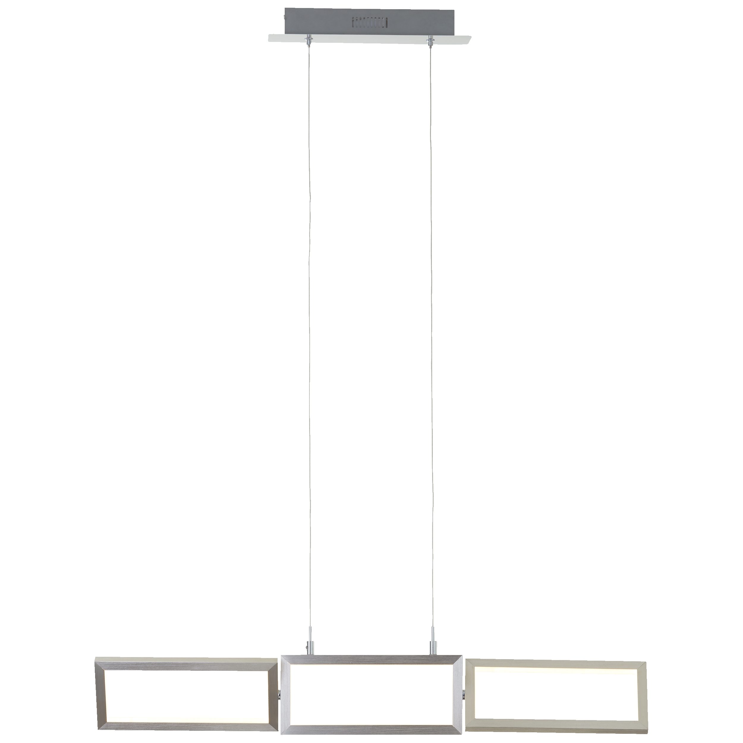 Lightbox Pendelleuchte, LED fest integriert, Warmweiß, LED Hängelampe, schwenkbar, kürzbar, 3 Stufen Dimmer, 81 cm, 3400 lm