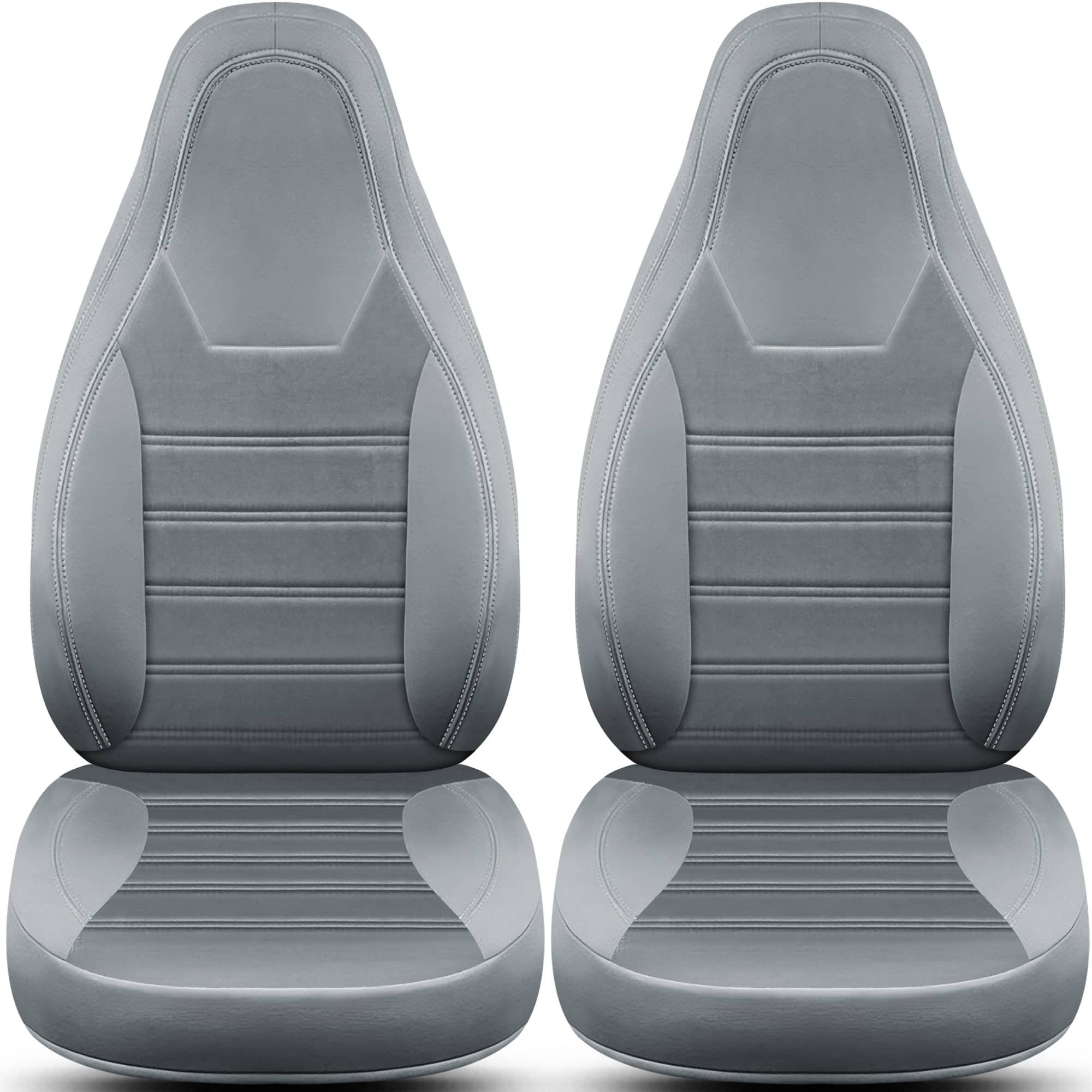 BREMER SITZBEZÜGE Autositzbezug für für Hymer Ayers Rock (HW8), Set, 2-tlg., Schonbezüge Sitzbezüge Fahrer und Beifahrer, in Grau