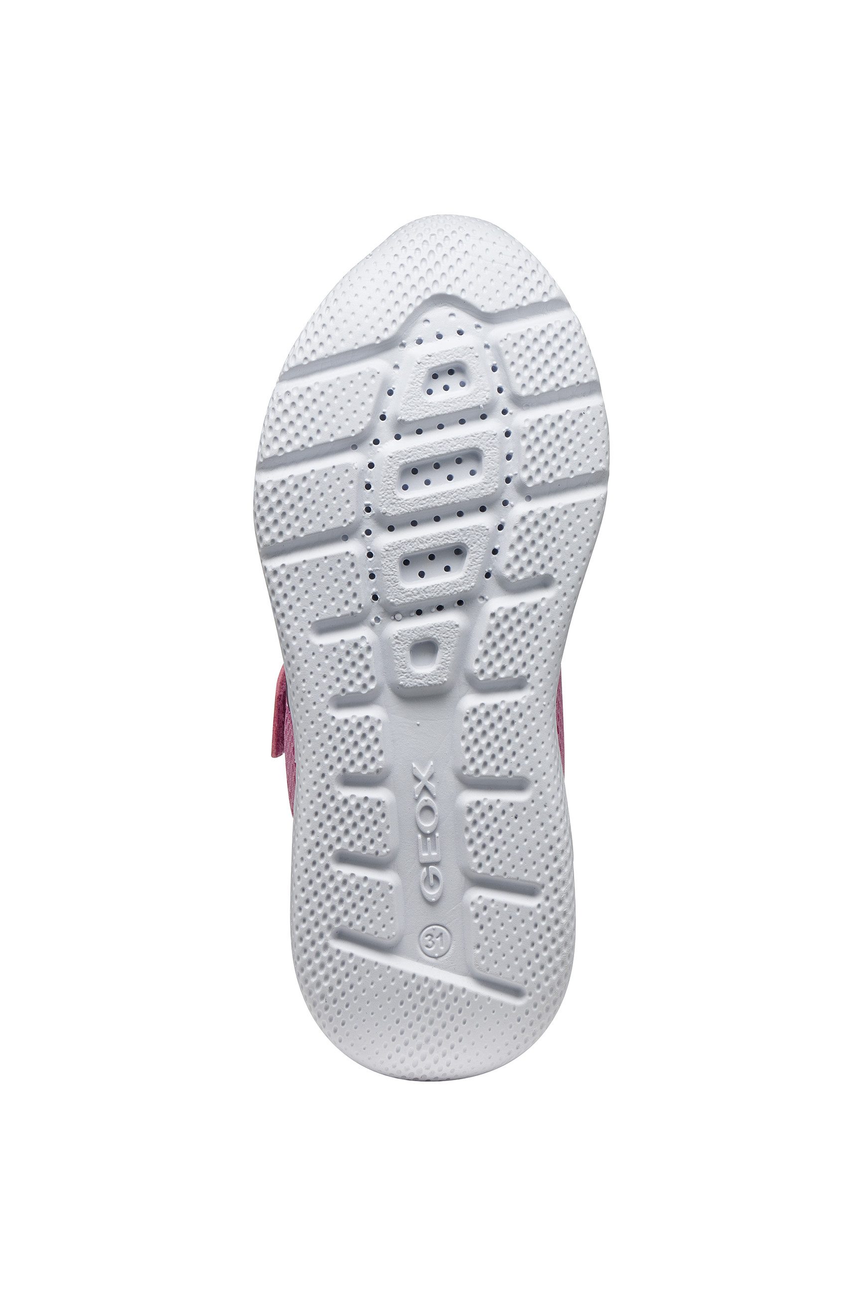 Geox J SPRINTYE GIRL Sneaker Slipper mit zusätzlcihem Klettverschluss, Größenschablone zum Download