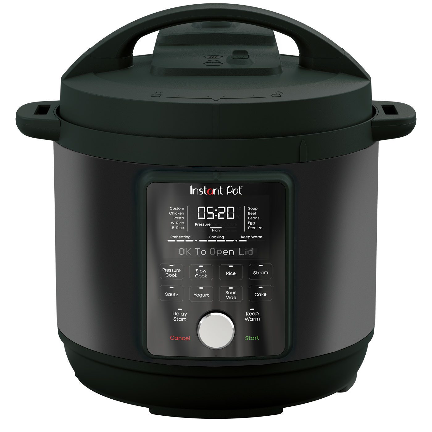 Multikocher Duo Plus WhisperQuiet Slow Cooker Schwarzer Edelstahl