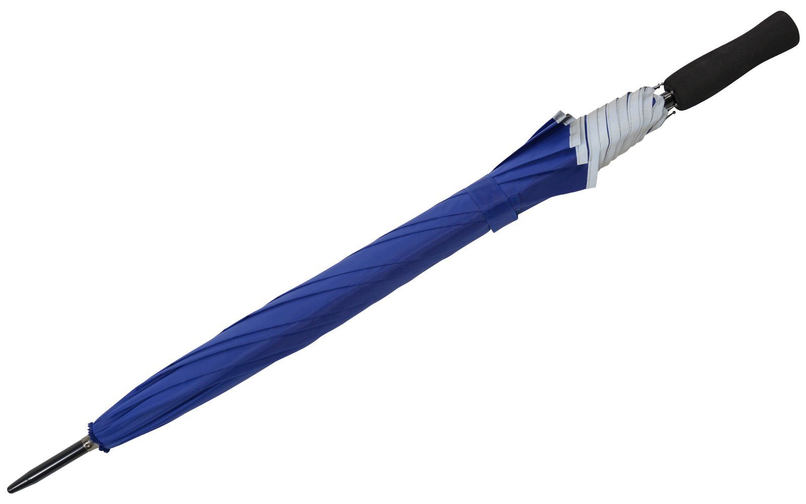 Reflex Fiberglas Falcone® reflex blau Impliva leichter Stockregenschirm Borte, reflektierende Sicherheitsschirm