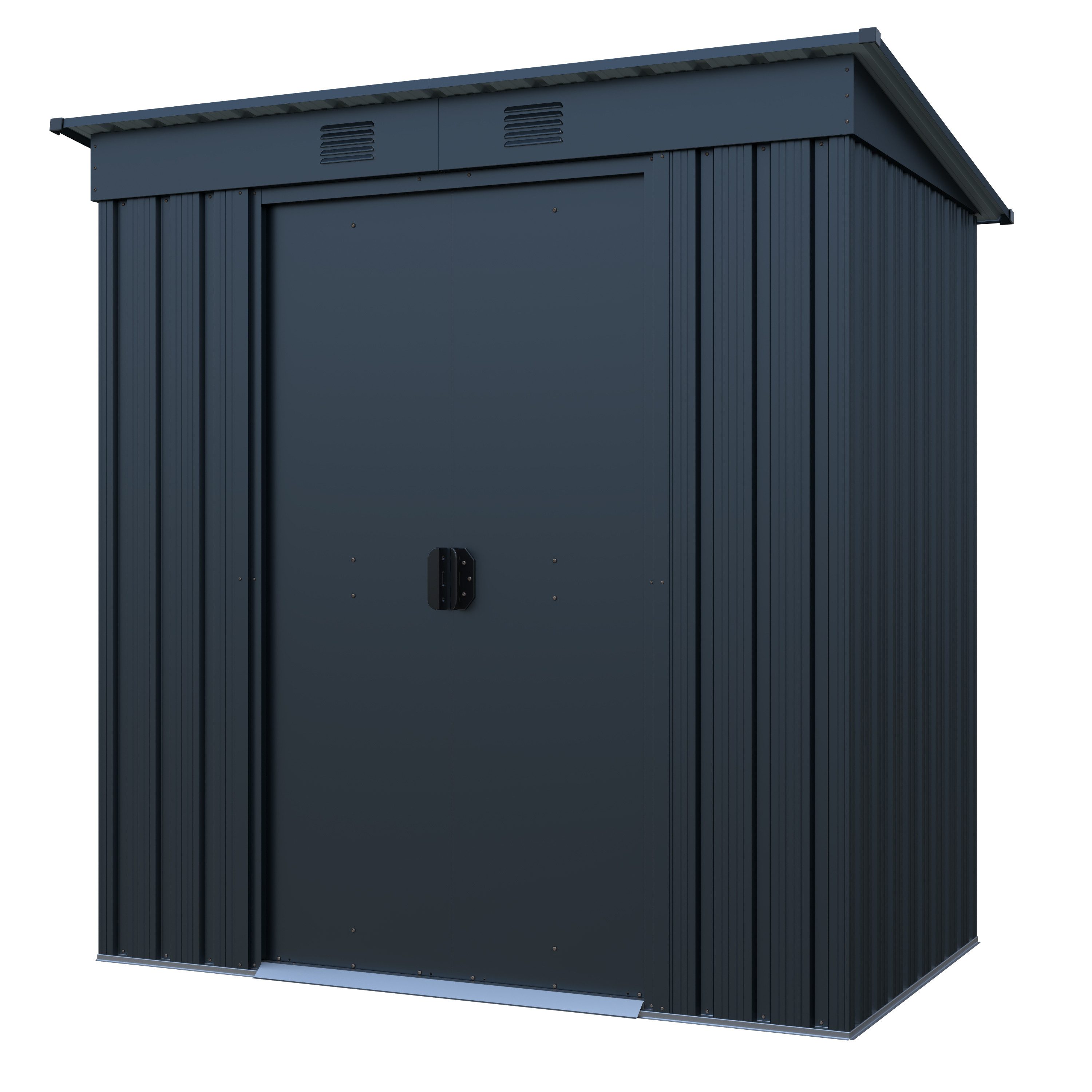 GARDEN 'N' MORE Gerätehaus Pultdachhaus Basic plus, BxT: 174x110 cm, einfacher Aufbau, Langlebig, mit Lüftungsschlitzen