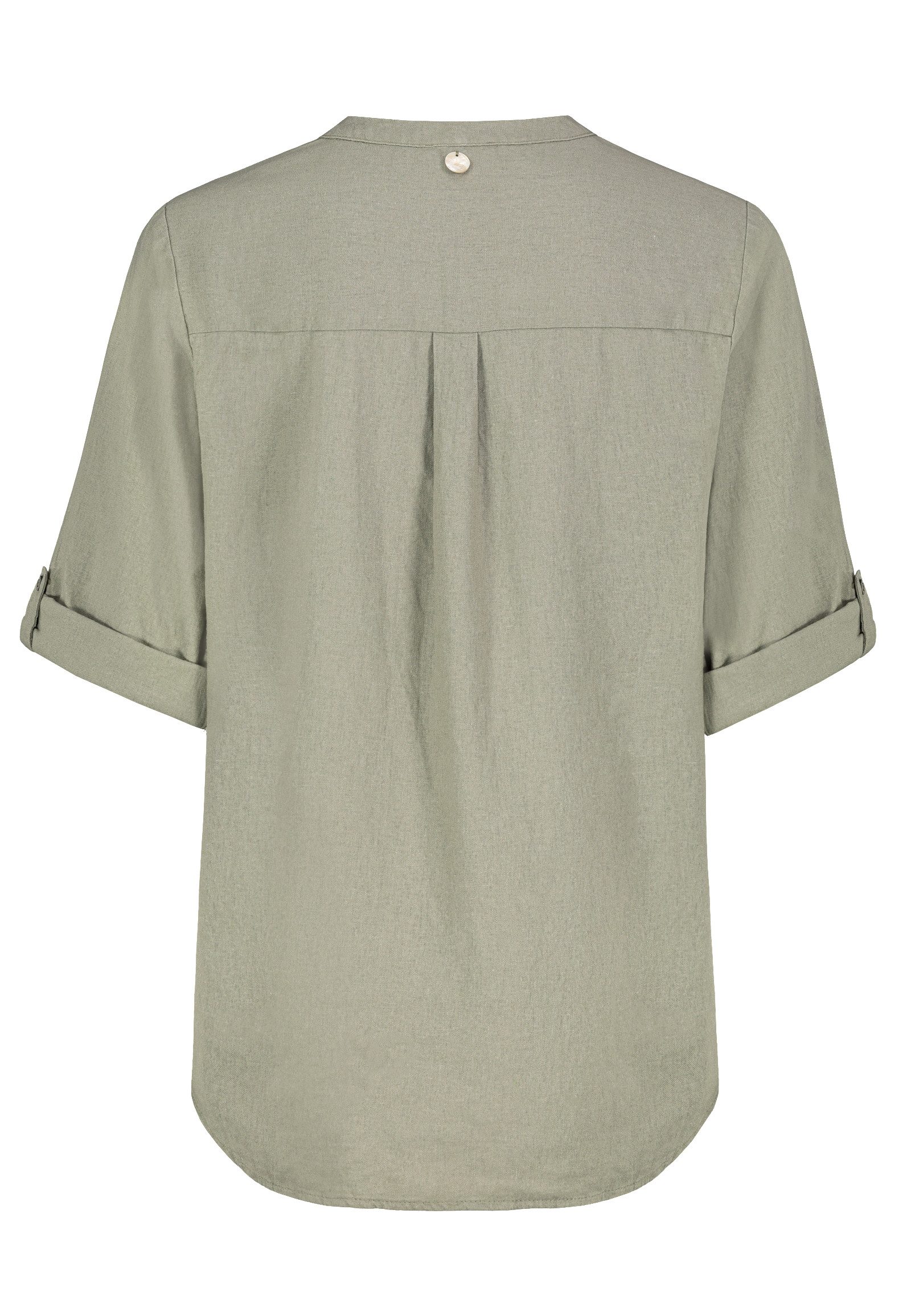 Eight2Nine Hemdbluse Eight2nine Damen Leinen Bluse atmungsaktiv Kurzarmbluse Sommer Urlaub