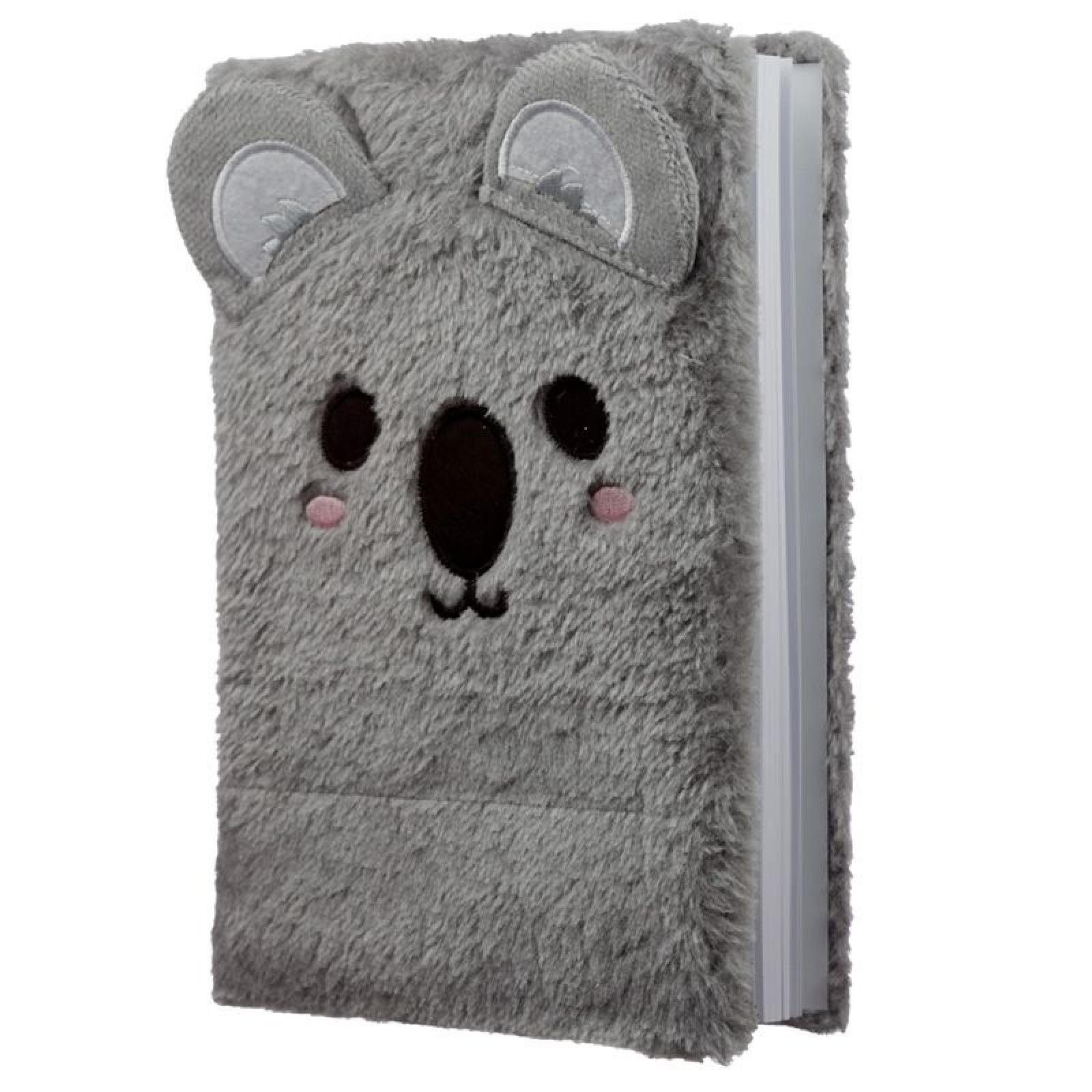 Notizbuch Koala Notizbuch, linierte Seiten Adoramals Fluffies Puckator Plüsch