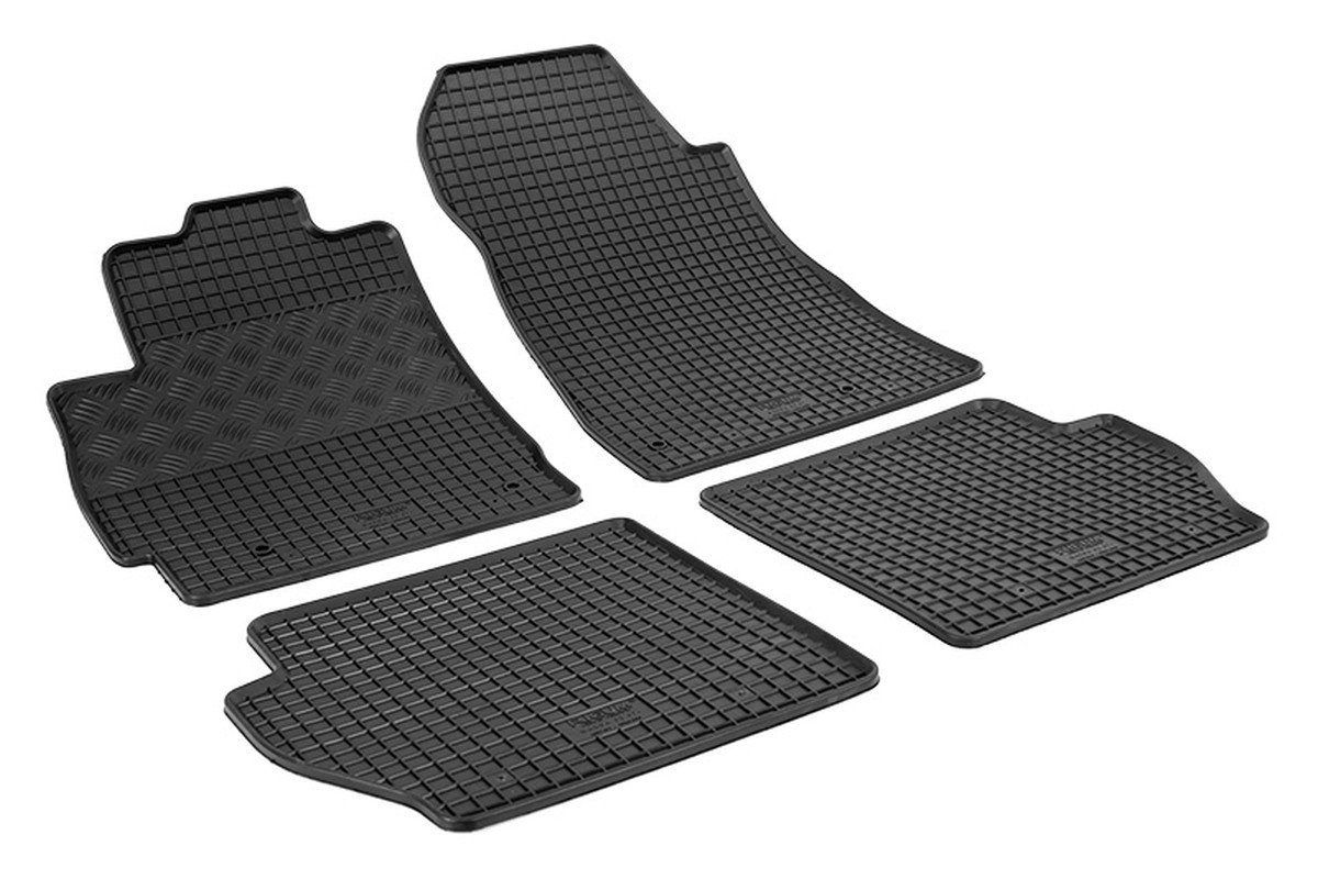 AZUGA Auto-Fußmatten Gummi-Fußmatten passend für Mazda 2 ab 2007-2014, für Mazda 2 5-türer Schrägheck