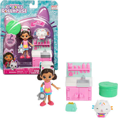 Spin Master Spielwelt Gabby's Dollhouse - Cat-tivity Pack – Küchenset mit Cakey, Cooking Gabby