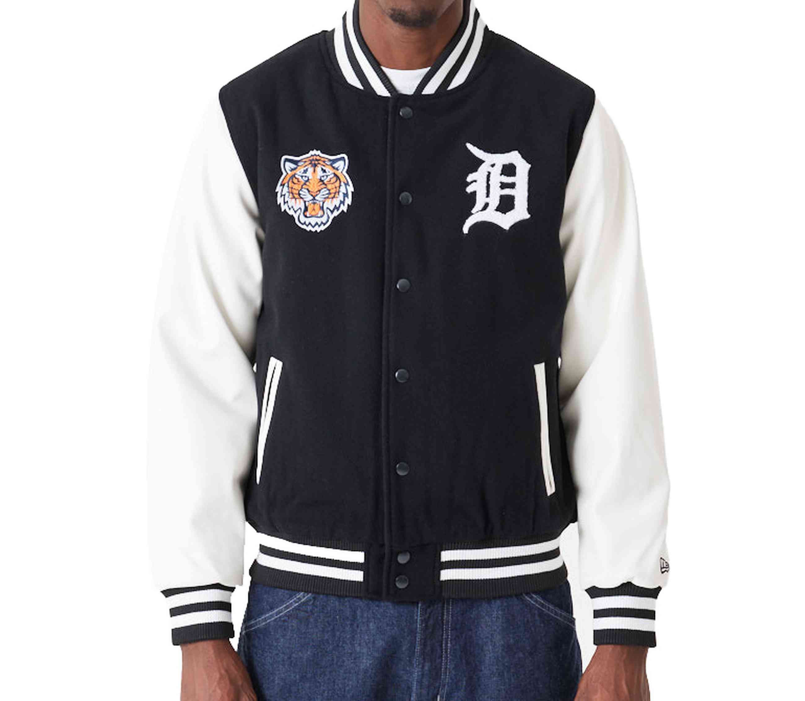 New Era Collegejacke MLB Detroit Tigers Wordmark Varsity