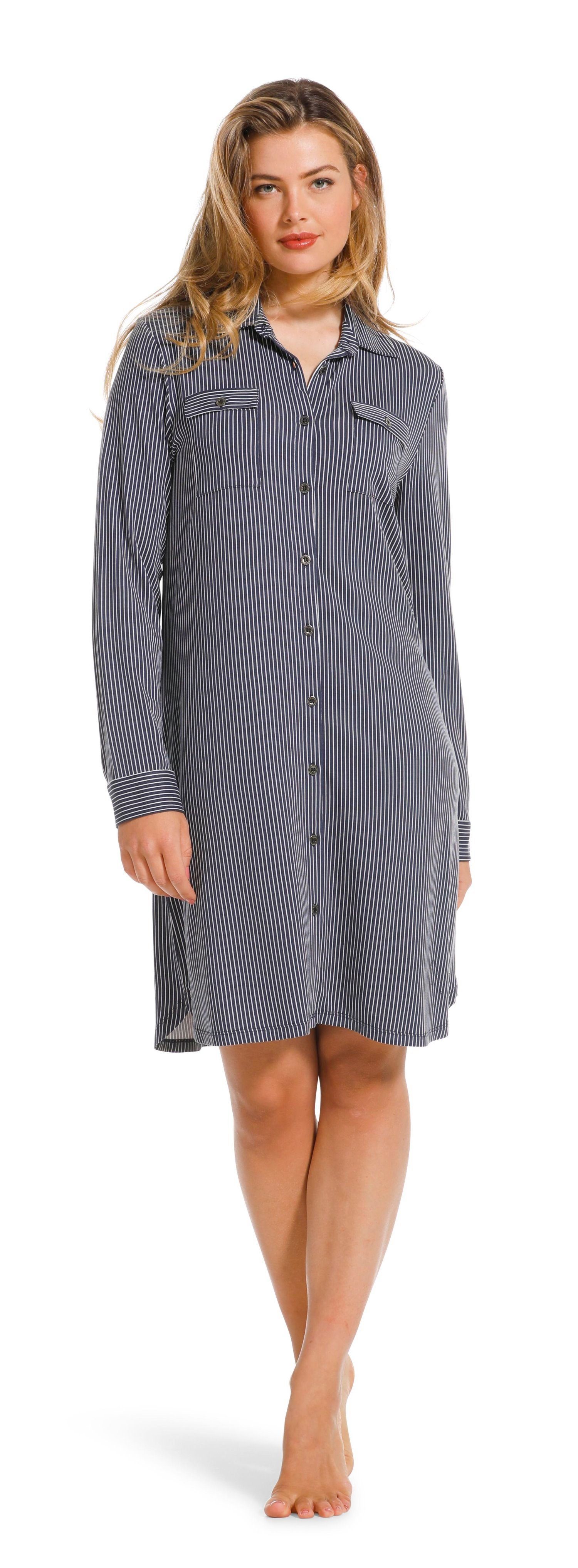 Jersey Damen (1-tlg) geknöpft Pastunette Nachthemd Single Nachthemd