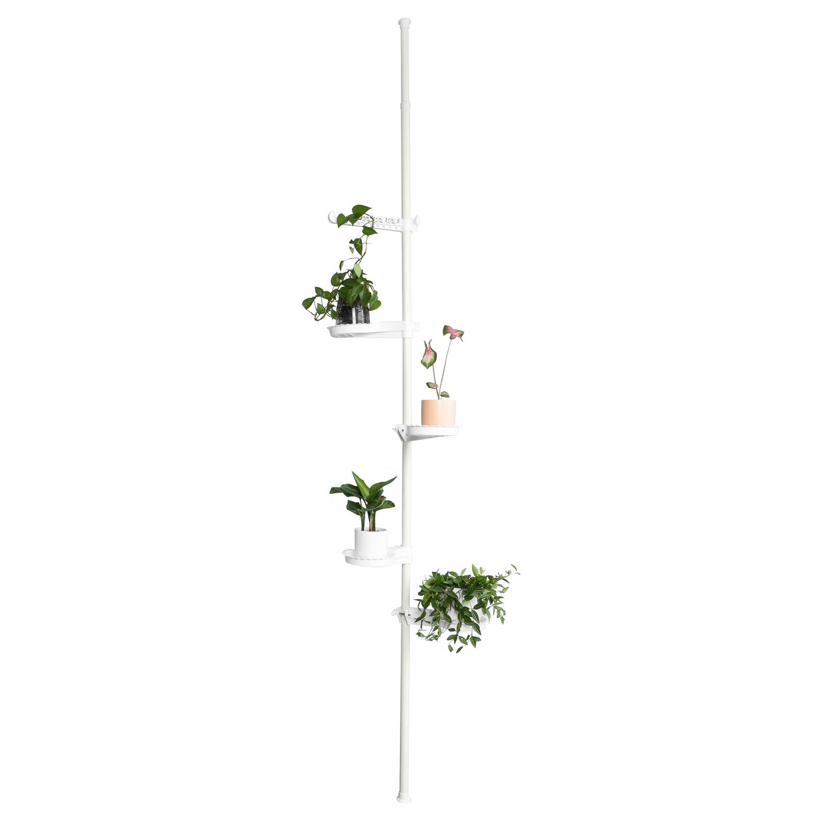 SoBuy Blumenständer KLS09, Teleskop Blumenregal höhenverstellbarer Pflanzenständer Pflanzentreppe | Blumenständer