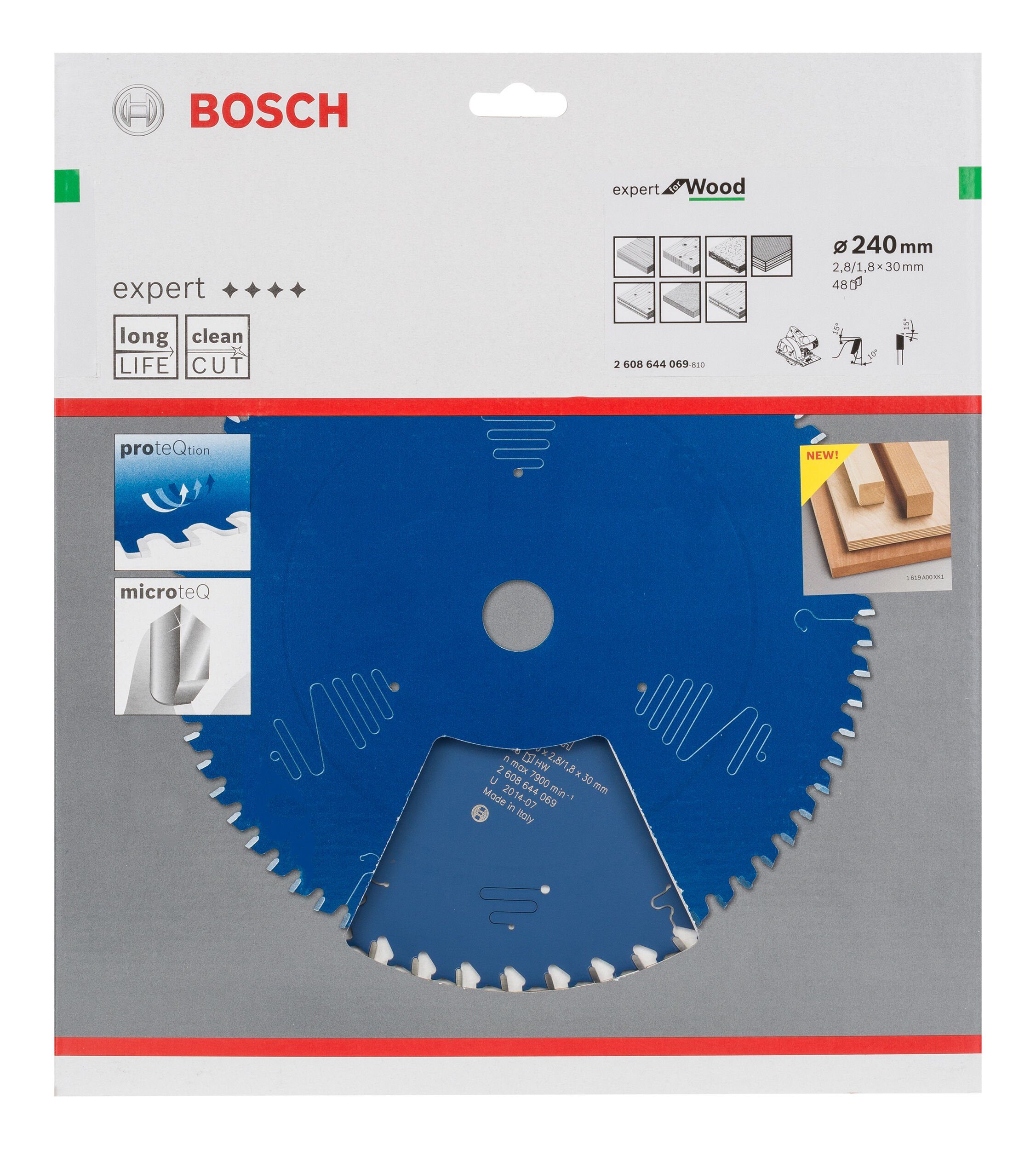 Kreissägeblatt 48Z, For x 30 Expert x mm BOSCH 240 Wood 2,8 -