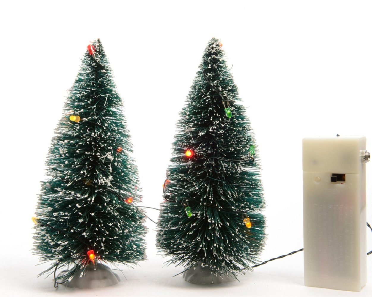 Kaemingk LED Baum Deko-Tannenbaum Polyresin grün Indoor batteriebetrieben 20 LED bunt Hö | LED-Bäume