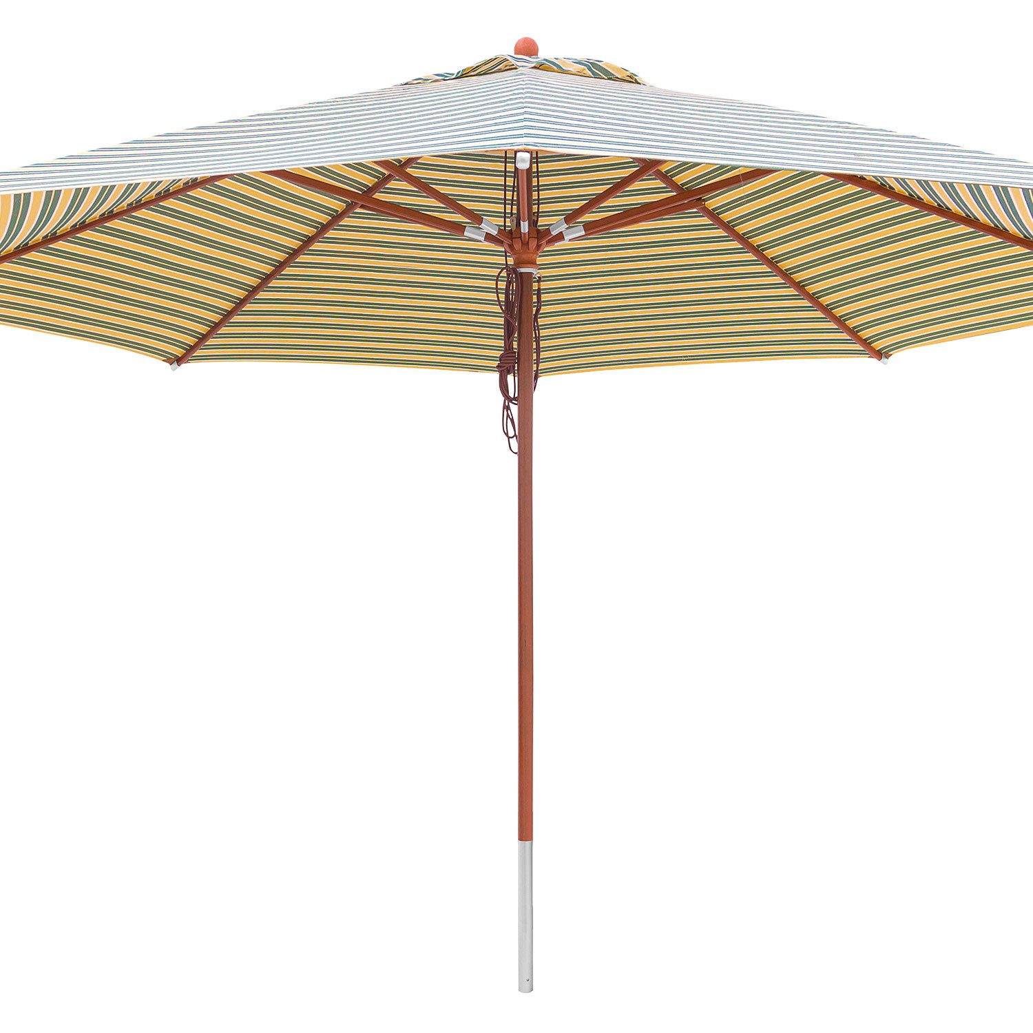 anndora-sonnenschirm Sonnenschirm rund grün weiß gelb günstig online kaufen