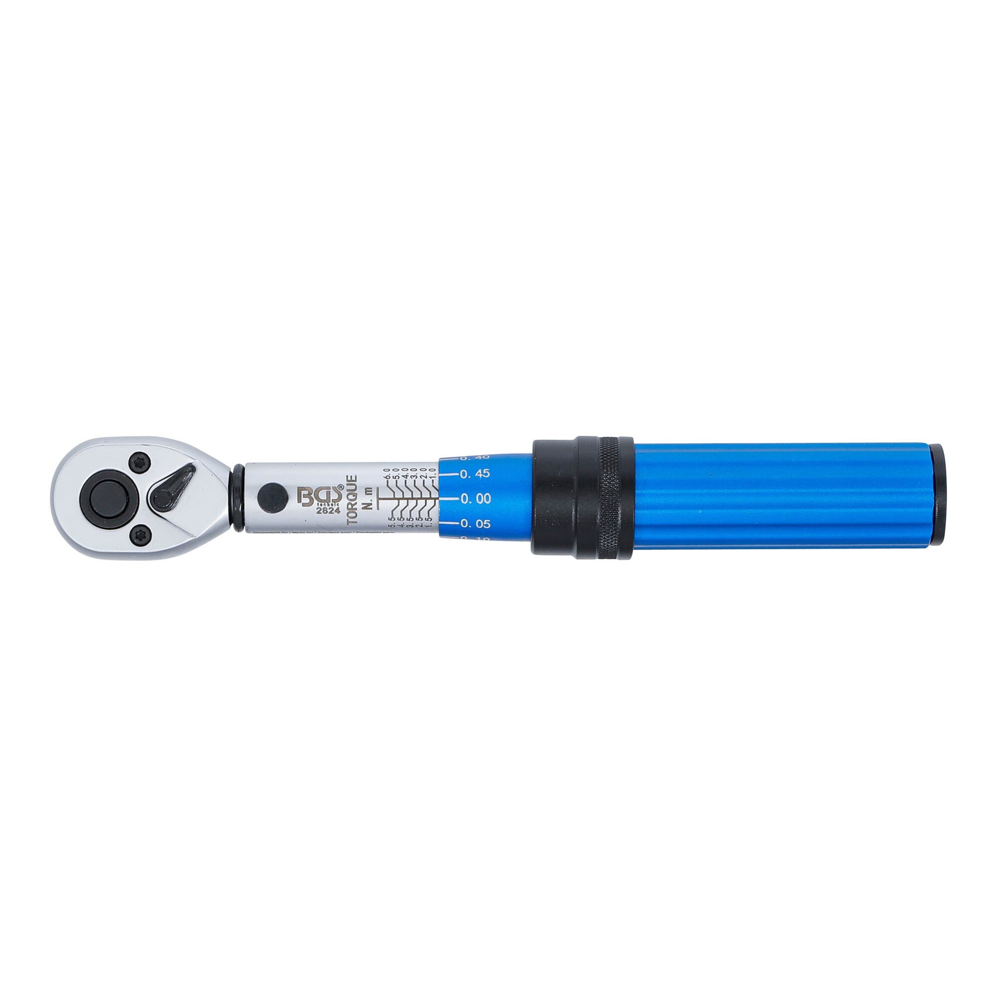 BGS technic Drehmomentschlüssel BGS Drehmomentschlüssel 2824, Abtrieb Außenvierkant 6,3 mm (1/4), 1 -