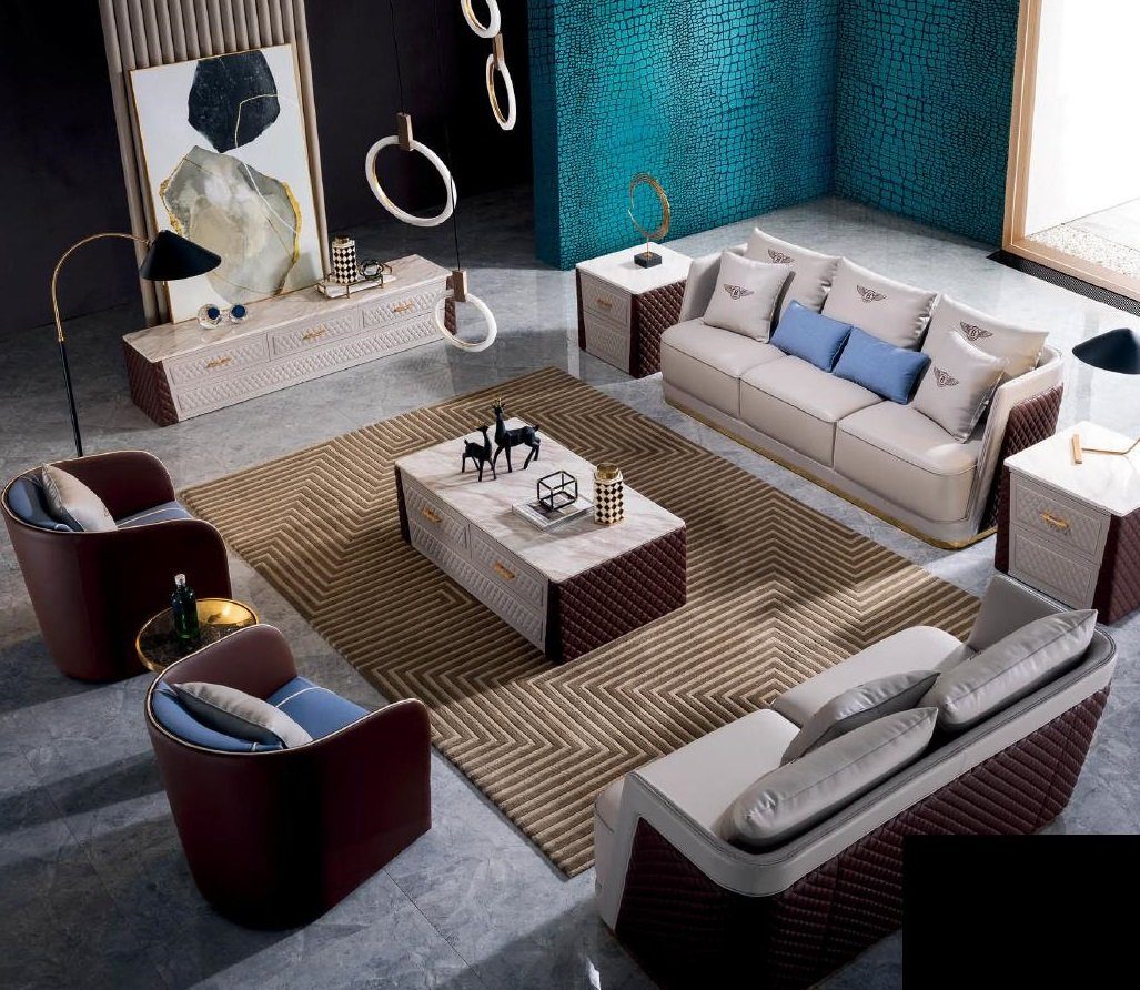 Sitzer Europe Polster JVmoebel Sofa Couch Sofa Couchtisch in Made Sofagarnitur mit 321 Luxus,