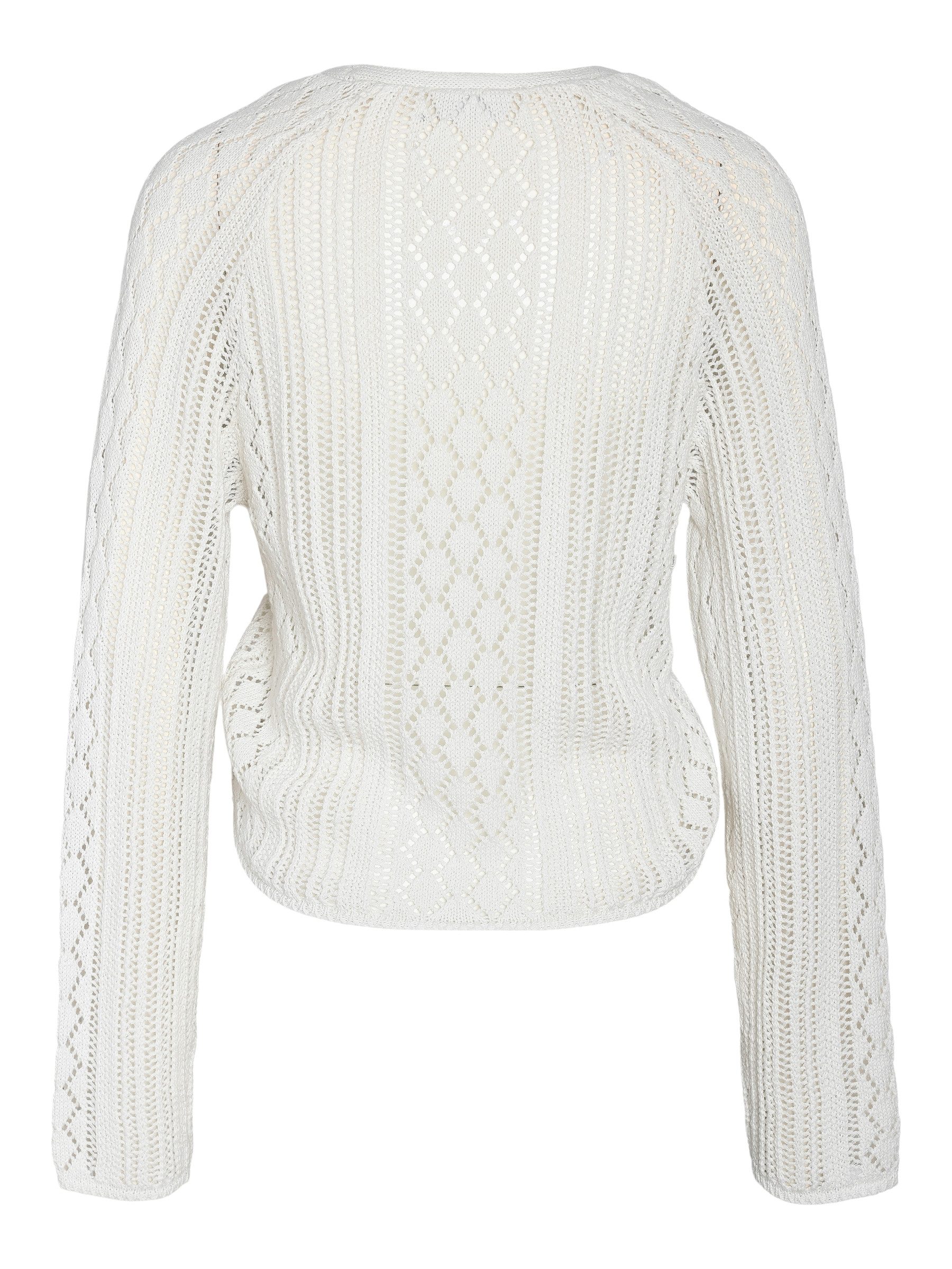 Noisy may Strickpullover Strickpullover mit V-Ausschnitt und gerafften Deta günstig online kaufen