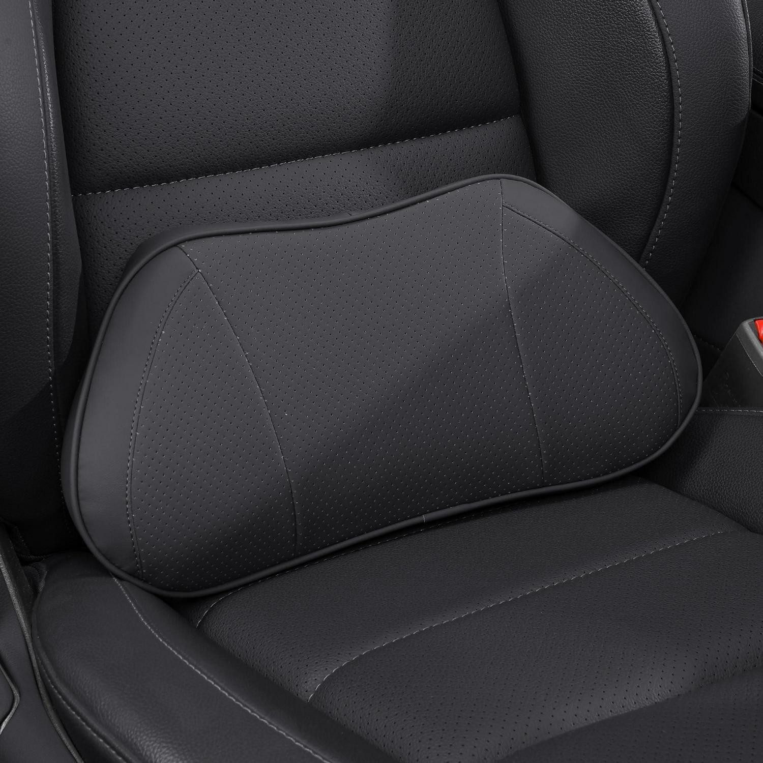 LuxusKollektion Stuhlkissen Lendenkissen Memory Foam Lordosenstütze Schwarz Lendenkissen 1 Stück