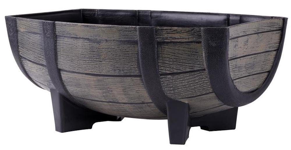 Blumentopf Blumentopf GDA Holz-effekt 817, 41x29x19cm, Fass