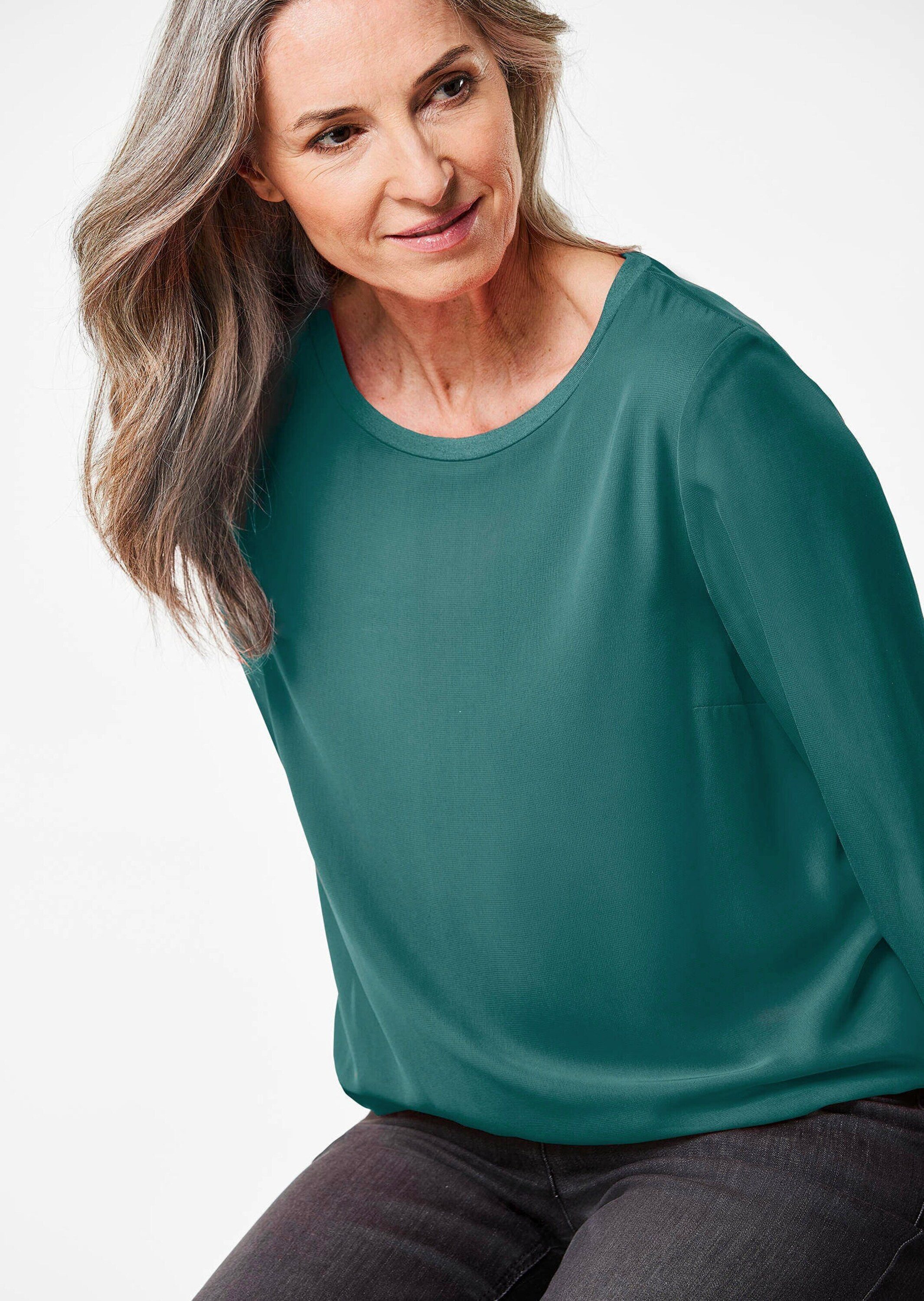 GOLDNER Klassische Bluse Schlupfbluse
