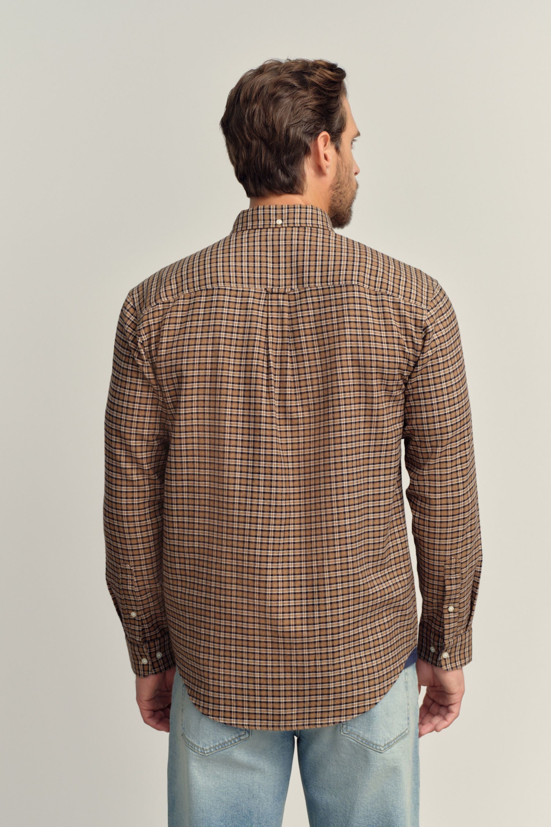 Next Langarmhemd Kariertes Hemd (1-tlg) günstig online kaufen